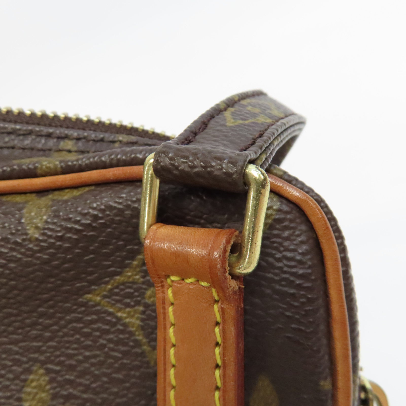 LOUIS VUITTON Monogram Marly Bandouliere金扣肩背袋啡色