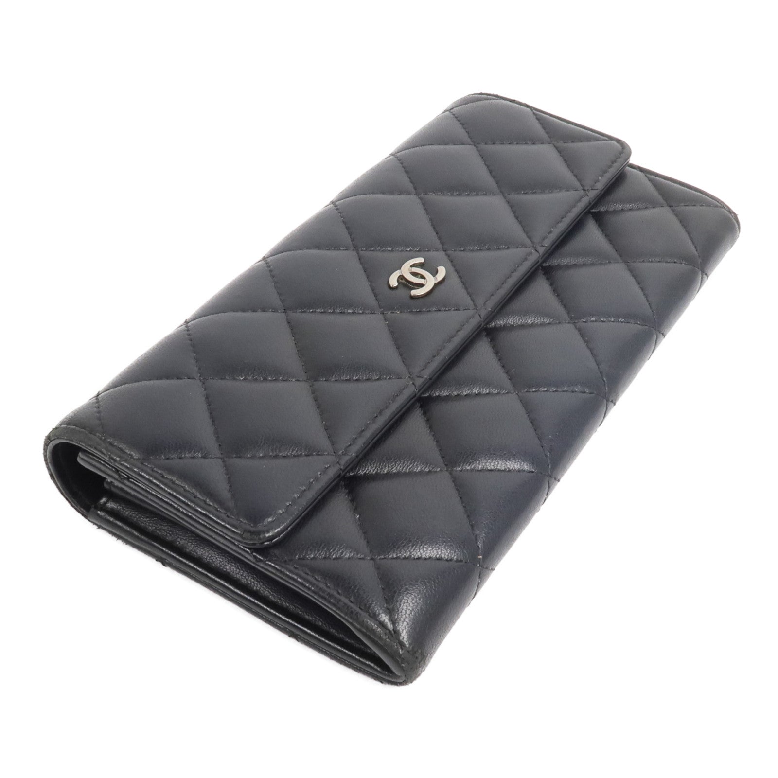 CHANEL 羊皮皮革Long Wallet長錢包