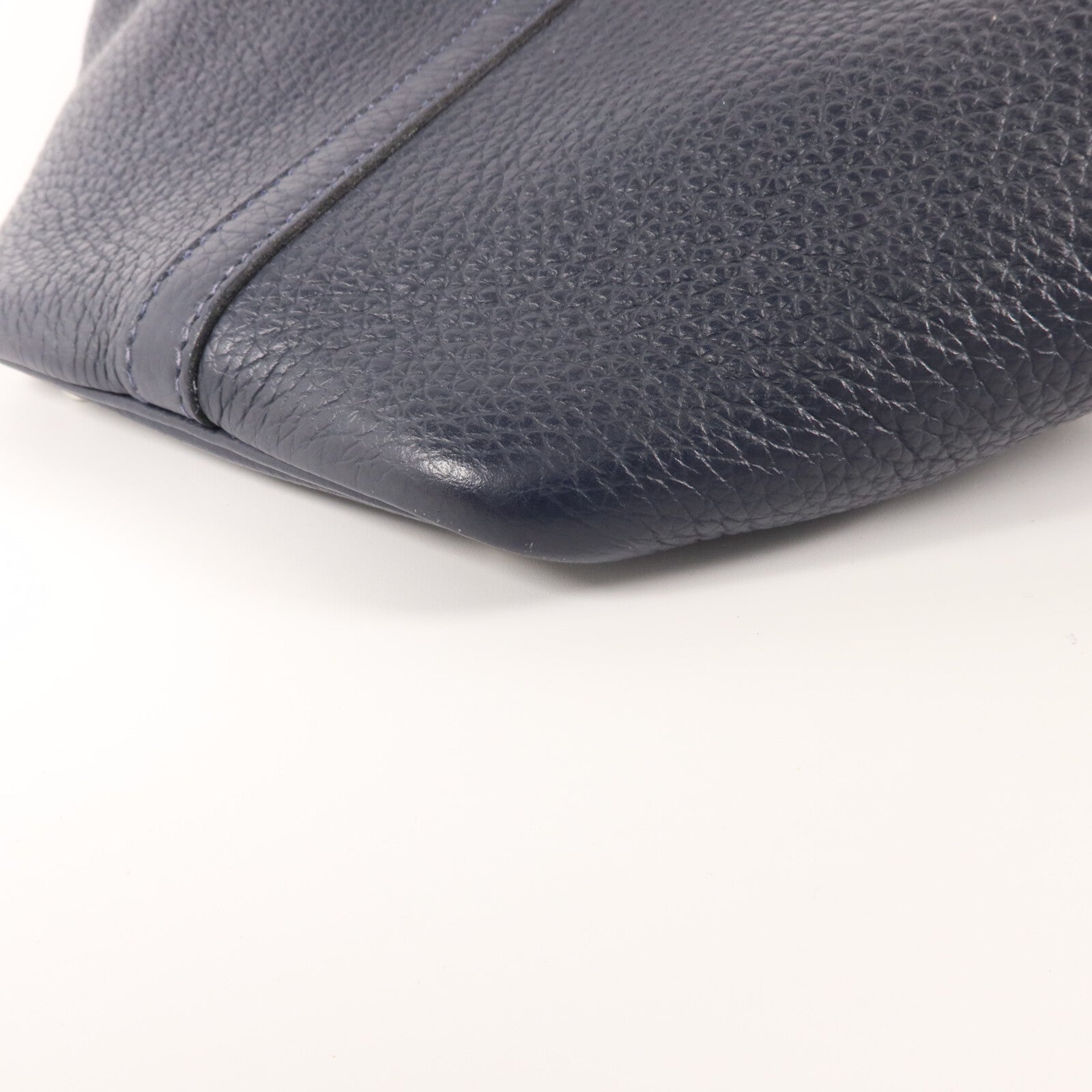 HERMES Clemence皮革Picotin PM手挽袋Bleu Nuit/Bleu Franc