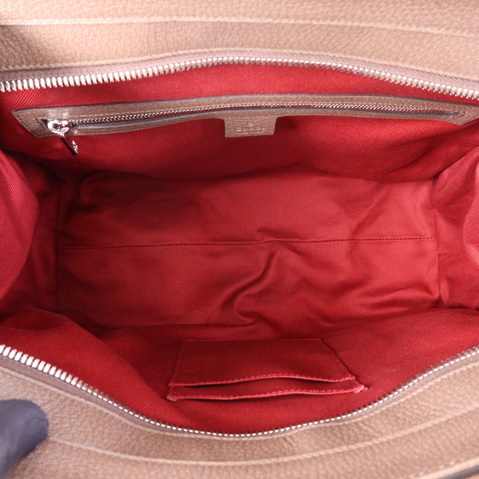 GUCCI 塗層帆布Hand Bag銀扣手挽袋