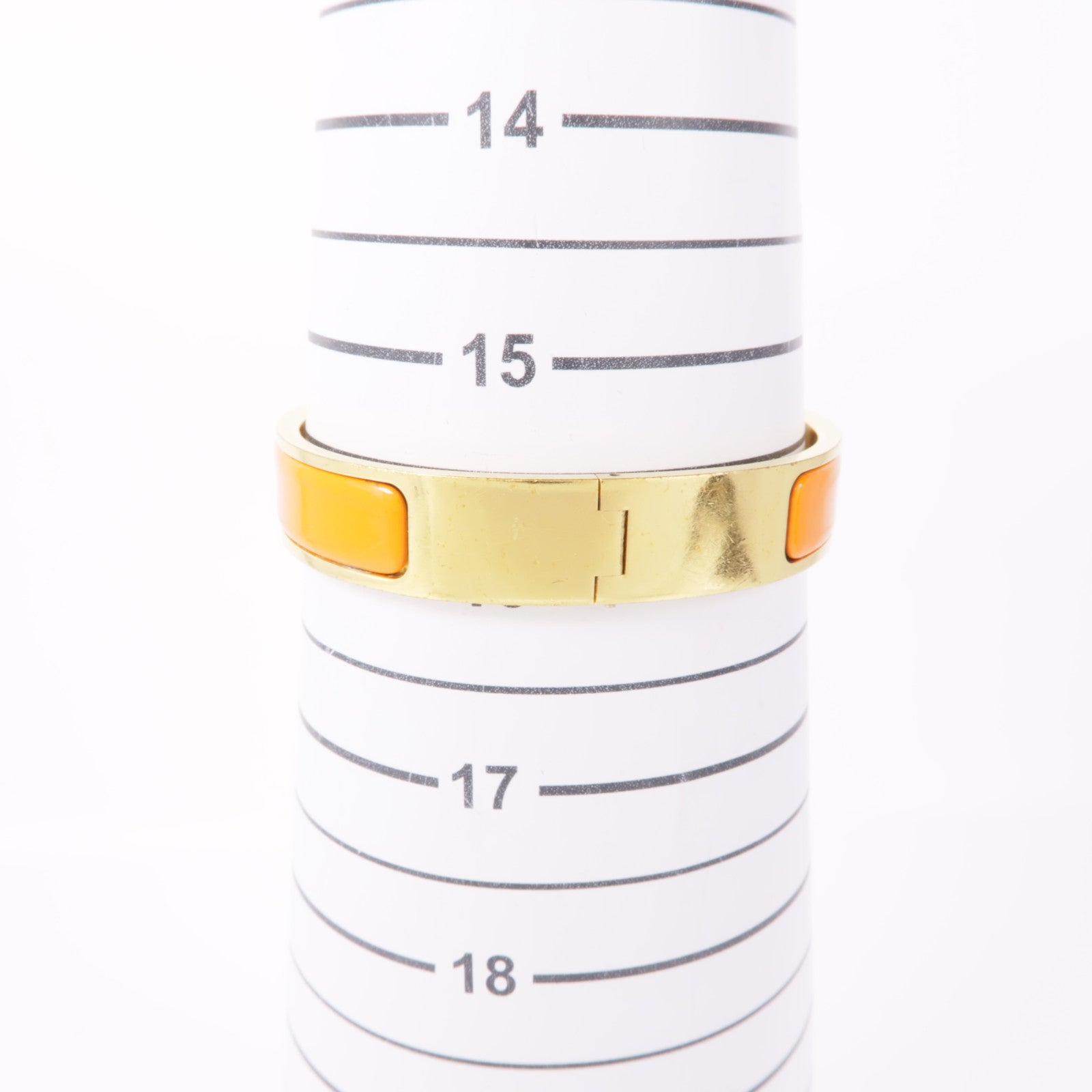 HERMES 金屬Clic H手鐲Orange