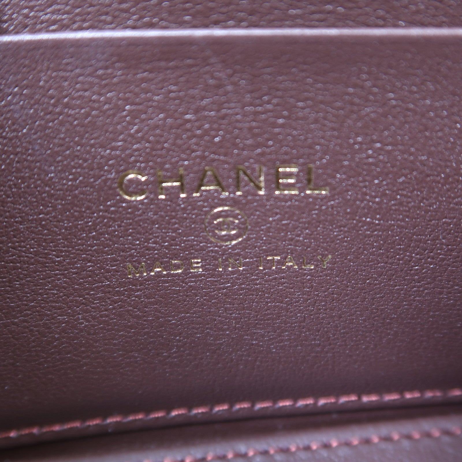 CHANEL 【激減優惠】菱格羊皮皮革Vanity Case金扣鏈帶肩背袋黑色