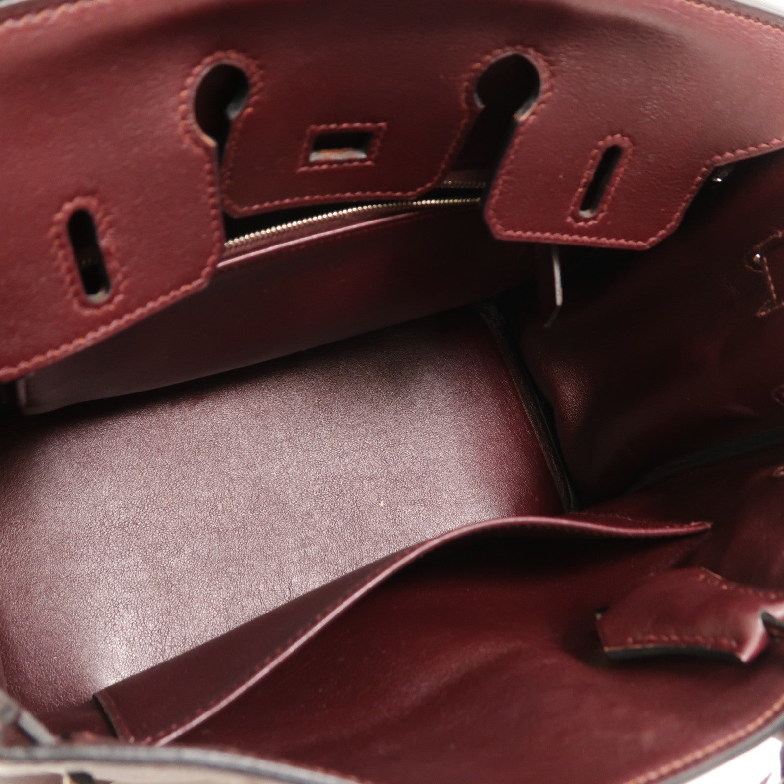 HERMES Swift皮革Birkin 25手挽袋Prune