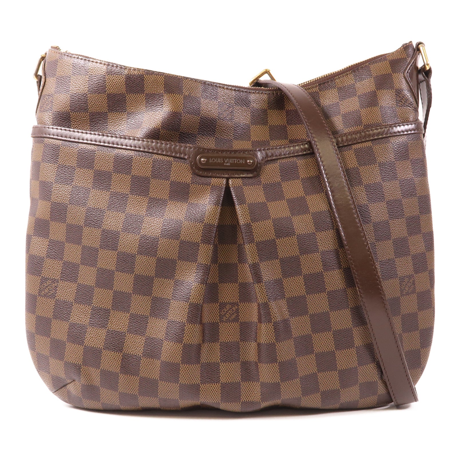LOUIS VUITTON Damier Bloomsbury GM金扣肩背袋