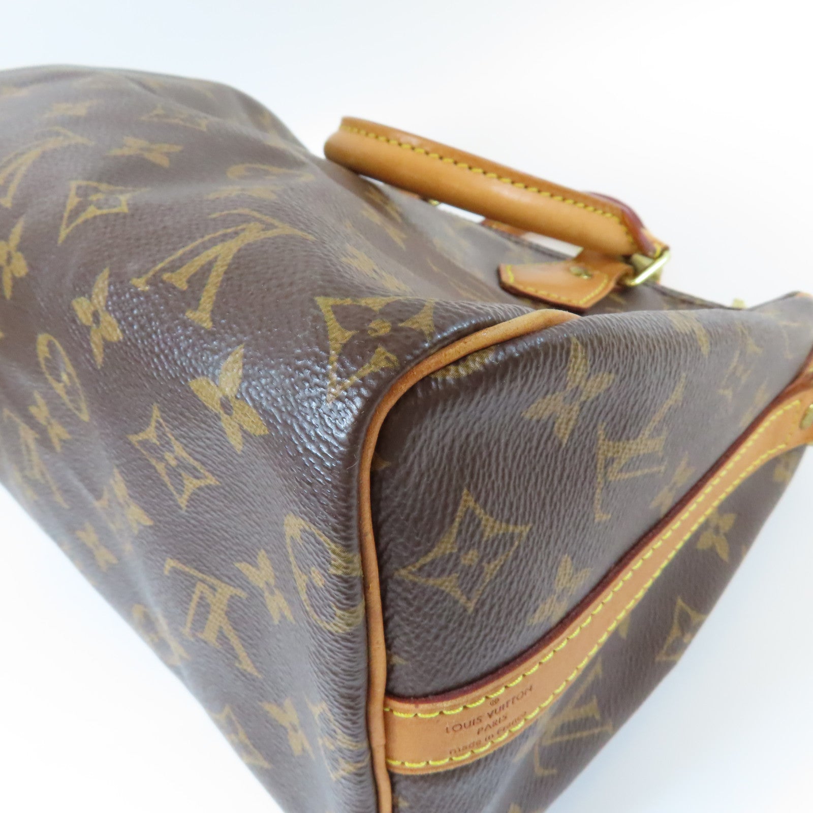 LOUIS VUITTON Monogram Speedy 25 Bandouliere金扣手挽肩背兩用袋啡色