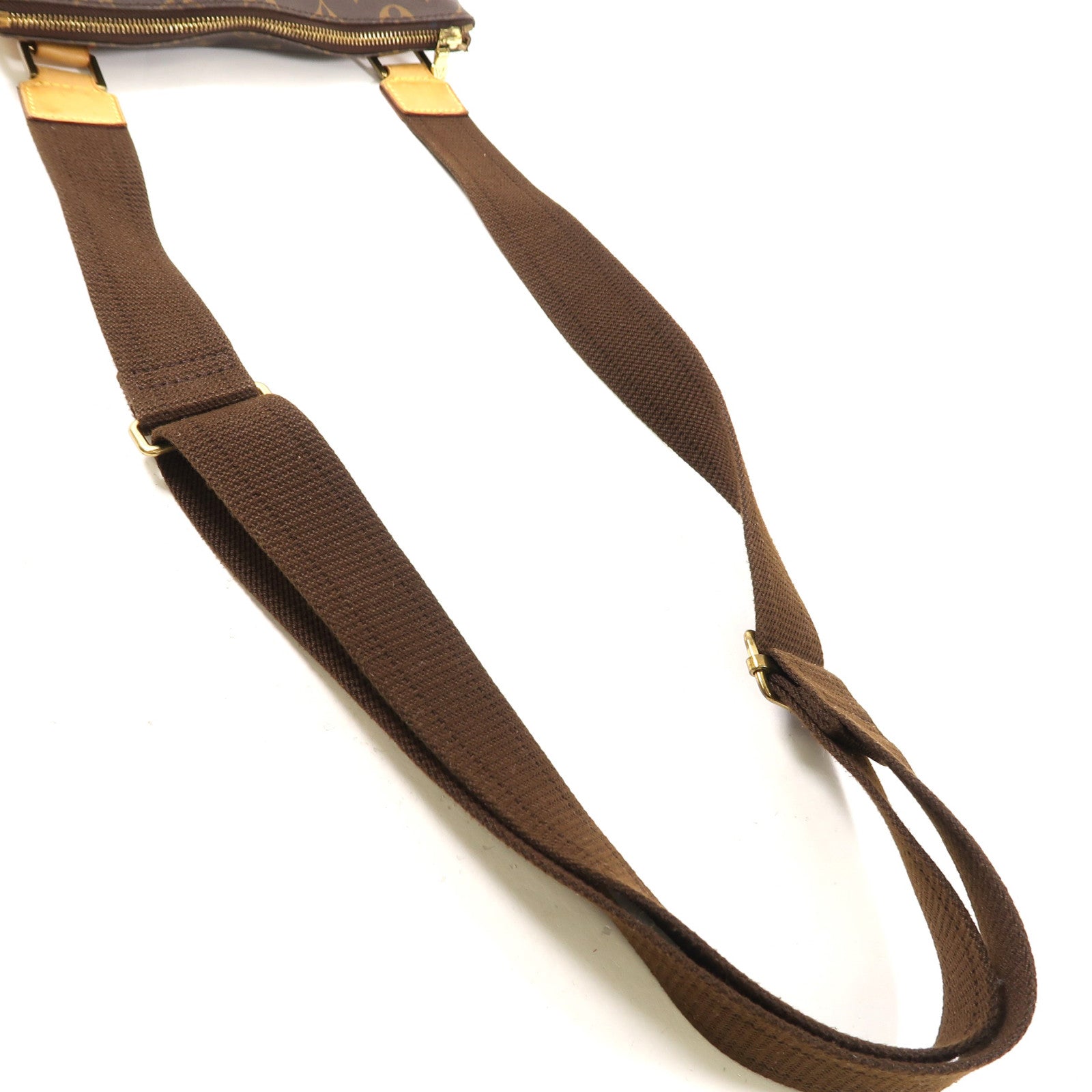 LOUIS VUITTON 【激減優惠】Monogram Pochette Bosphore金扣肩背袋啡色