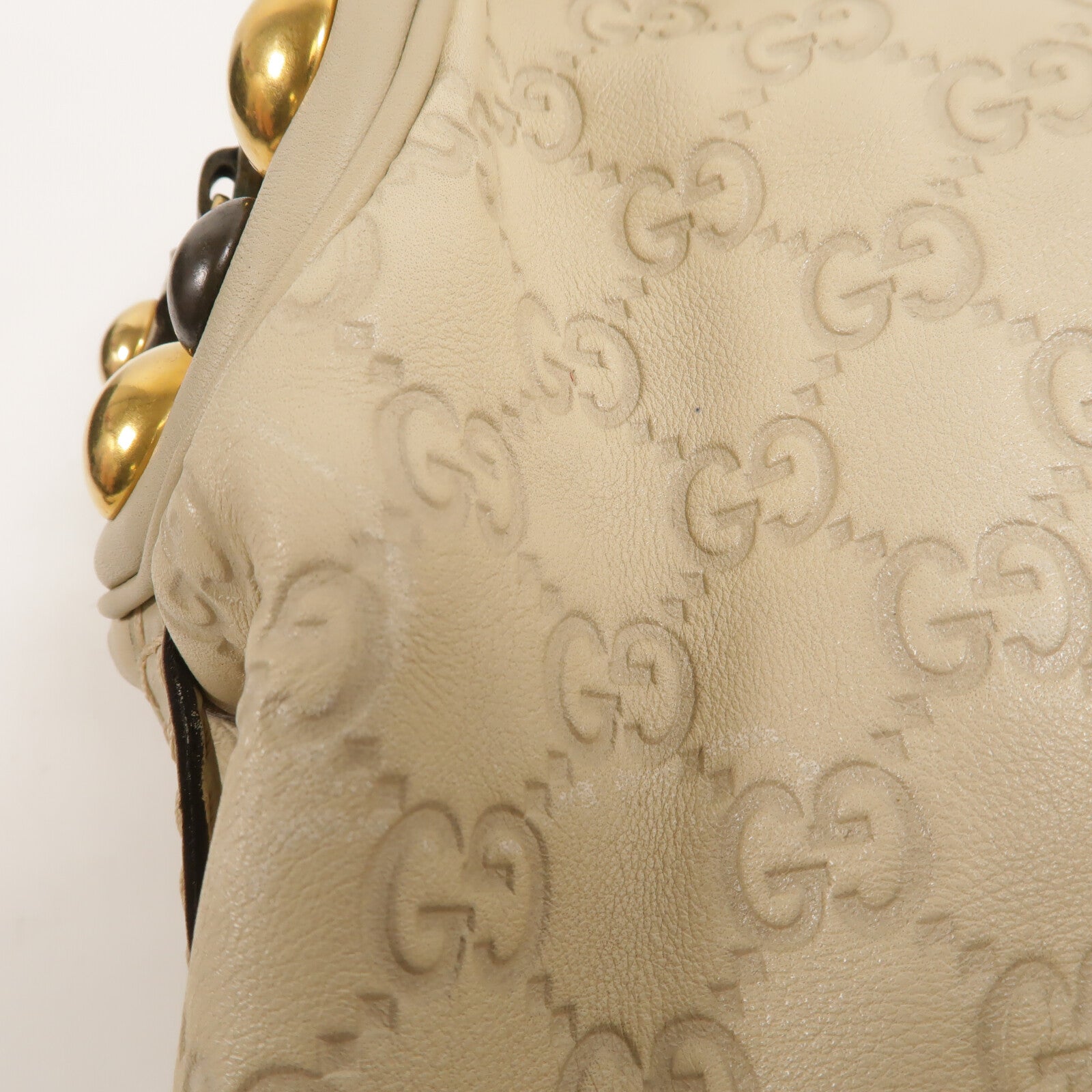 GUCCI 牛皮皮革Guccissima Babouska Dome Bag手挽袋