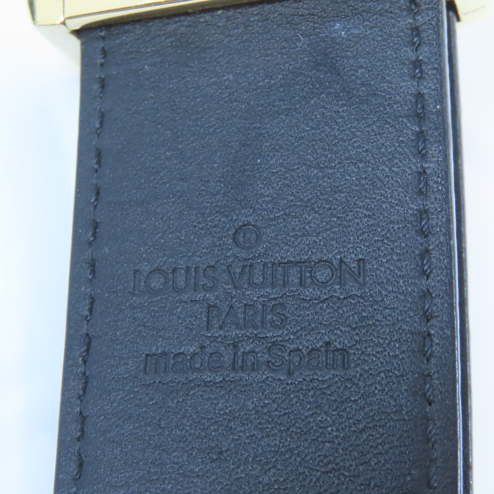LOUIS VUITTON Monogram Ceinture Belt金扣皮帶黑色/彩色