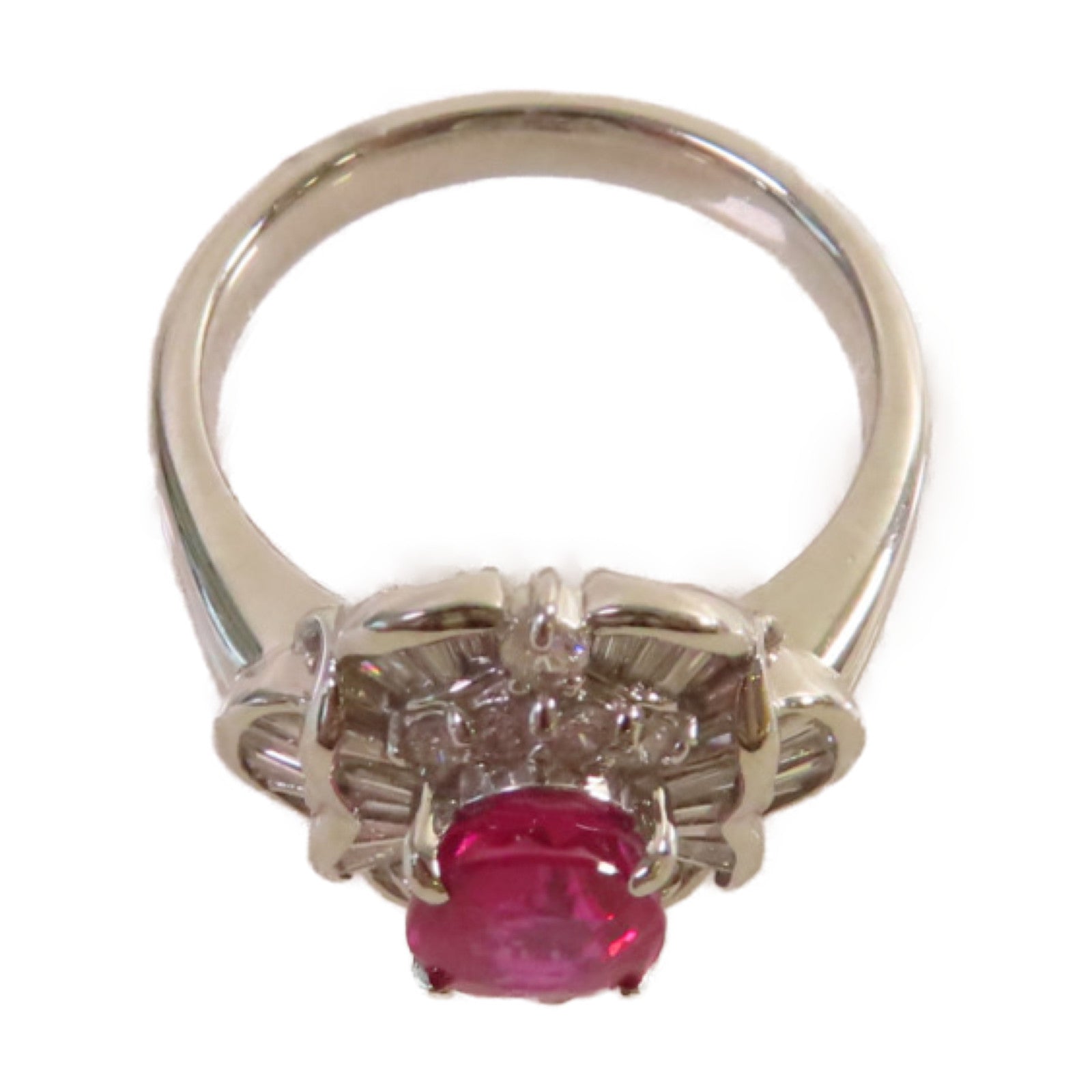 JEWELRY 【激減優惠】P900T鉑金1.39ct紅寶石/0.54ct鑽石Ruby Ring戒指US#5.75
