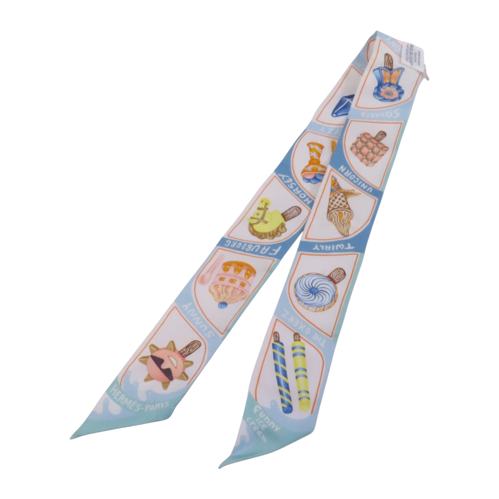 HERMES 絲質Twilly Scarf絲巾