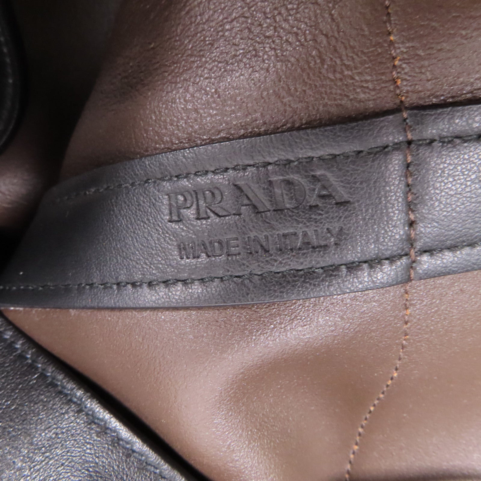 PRADA 皮革Ouverture Bucket Bag肩背袋