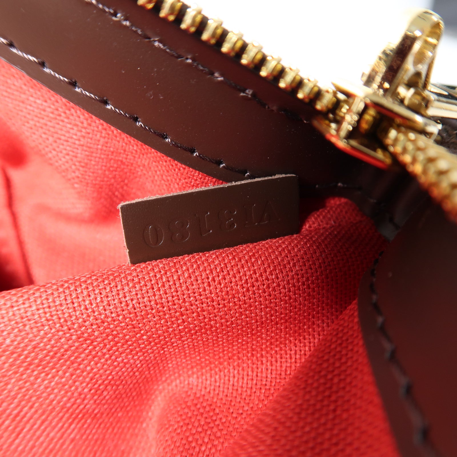 LOUIS VUITTON 【激減優惠】Damier Verona MM金扣肩背袋啡色