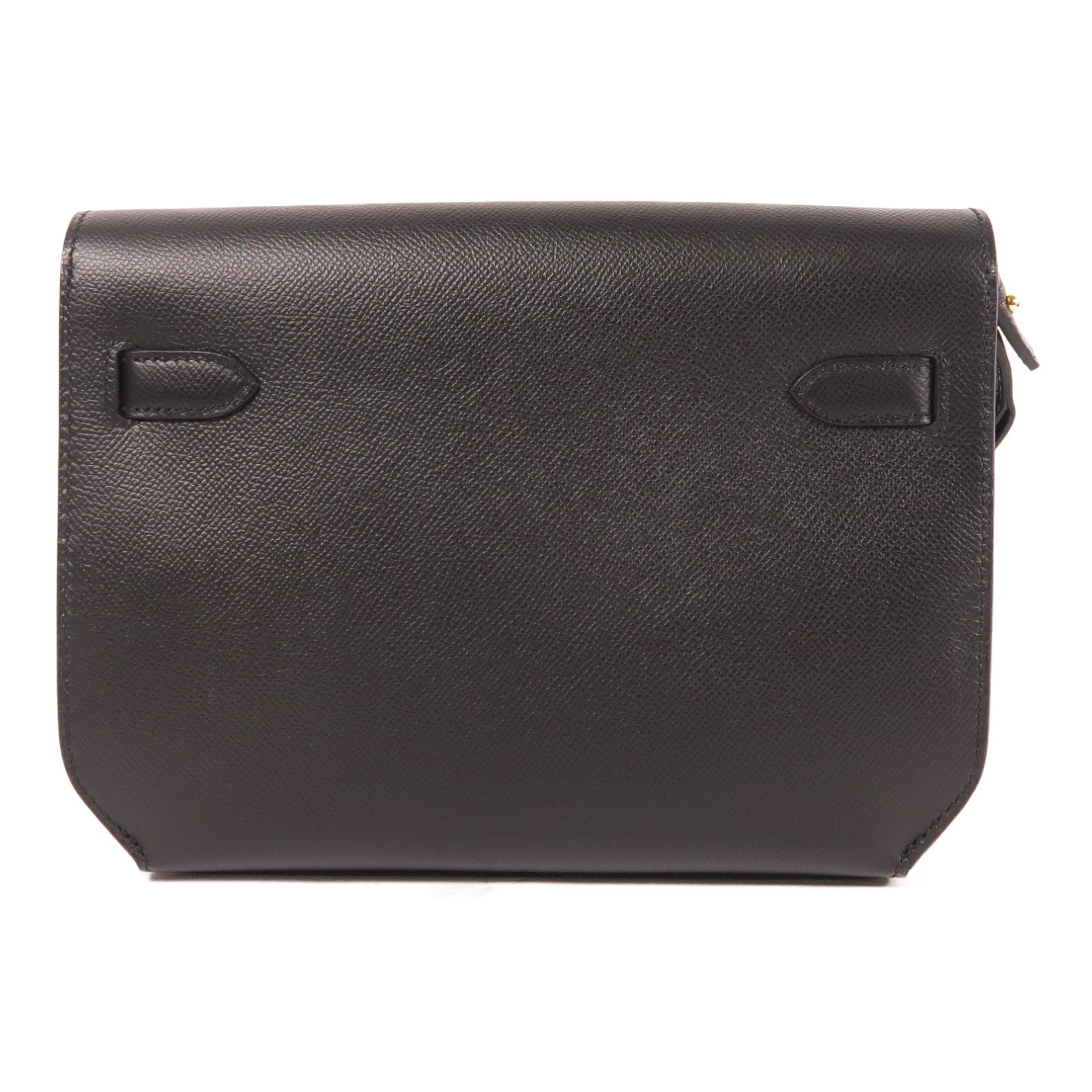 HERMES Epsom皮革Kelly Depeches 25金扣手拿包