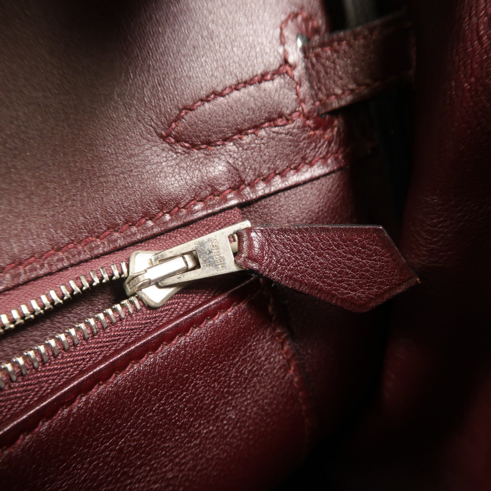 HERMES Swift皮革Birkin 25手挽袋Prune