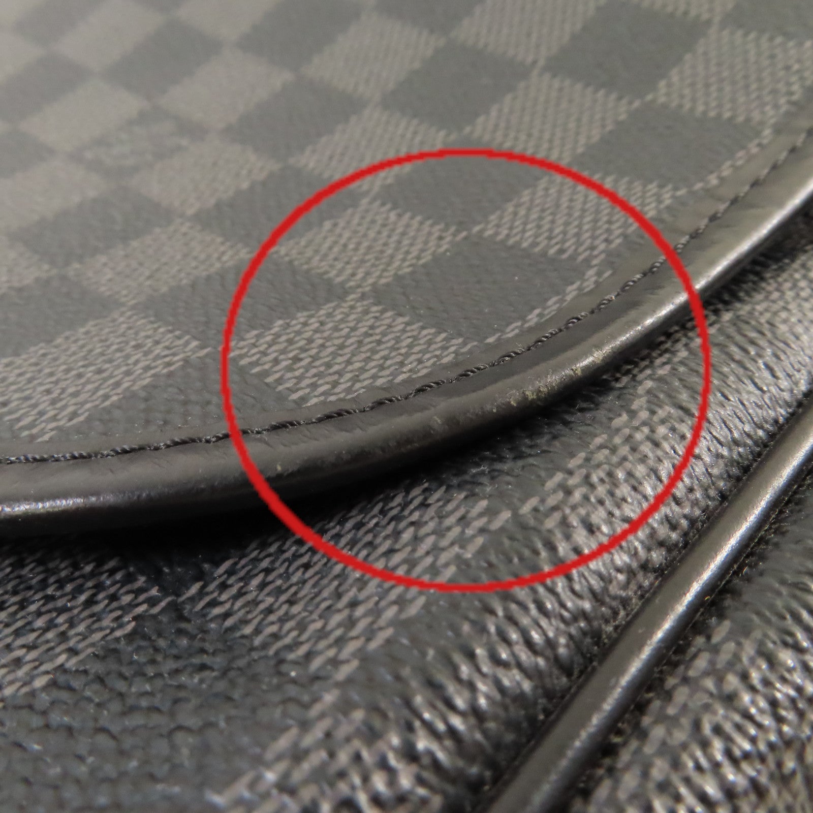 LOUIS VUITTON 【激減優惠】Damier Graphite Daniel GM Shoulder Bag肩背袋黑色/碳灰色