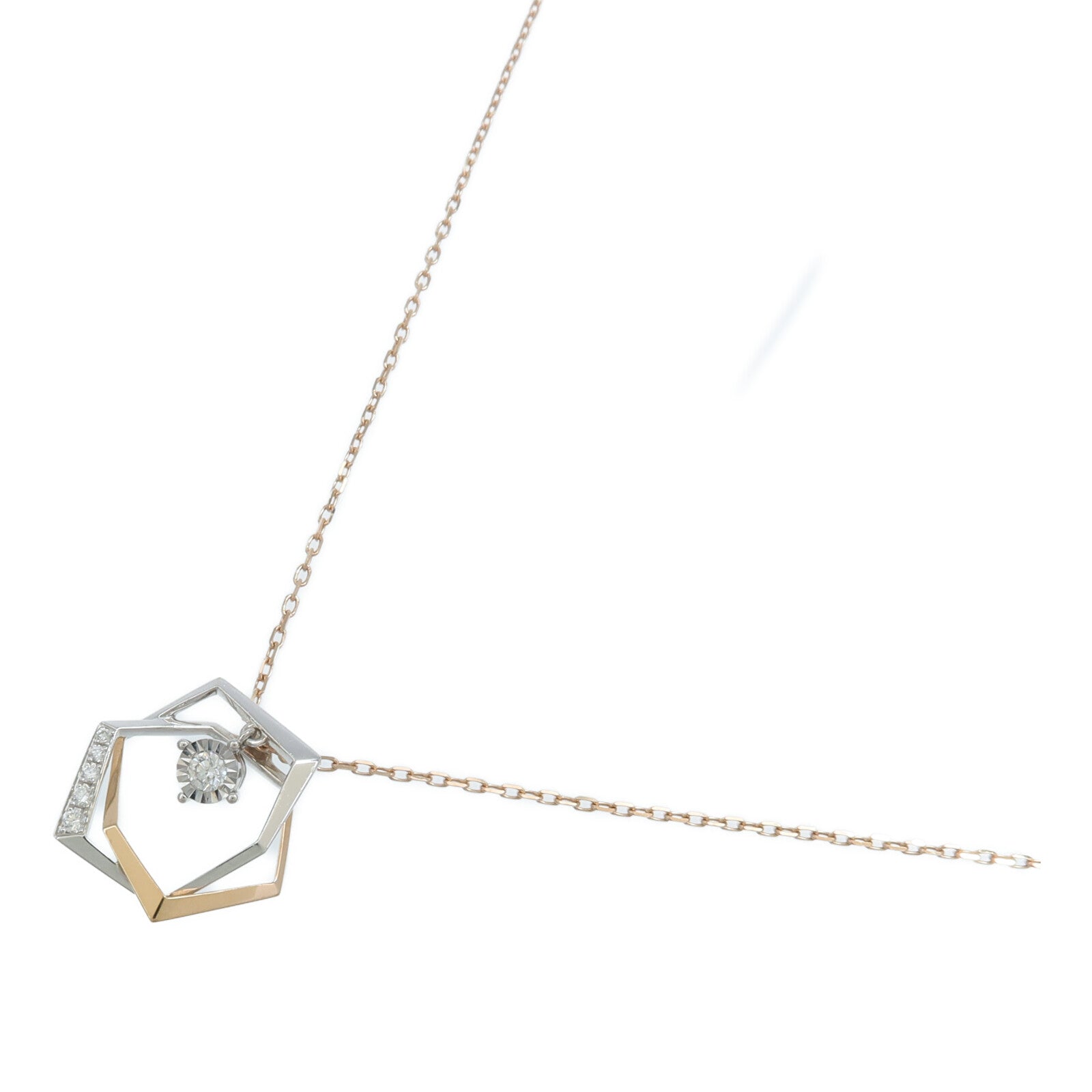 JEWELRY 18K玫瑰金/黃金/白金Diamond Necklace鑽石項鍊