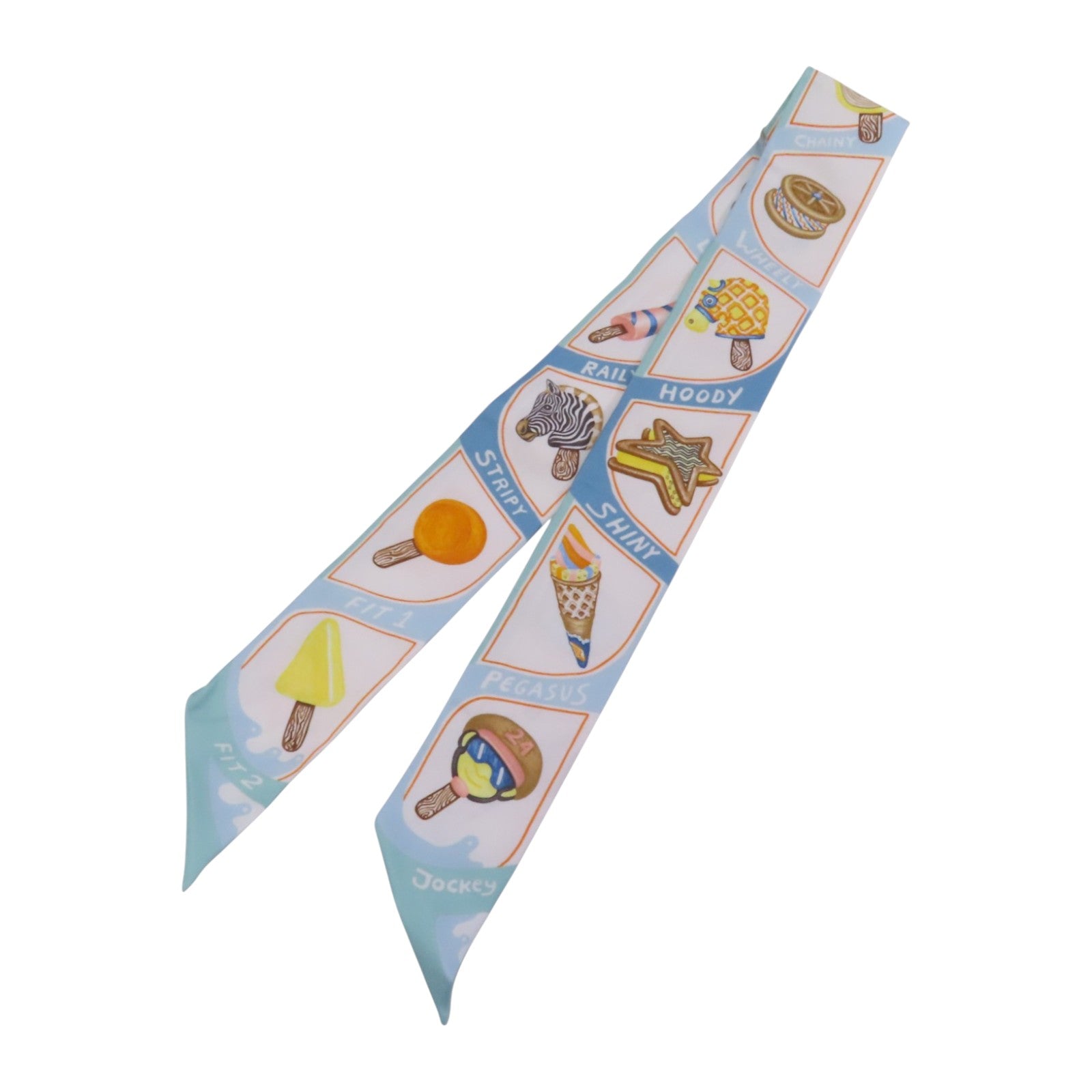 HERMES 絲質Twilly Scarf絲巾