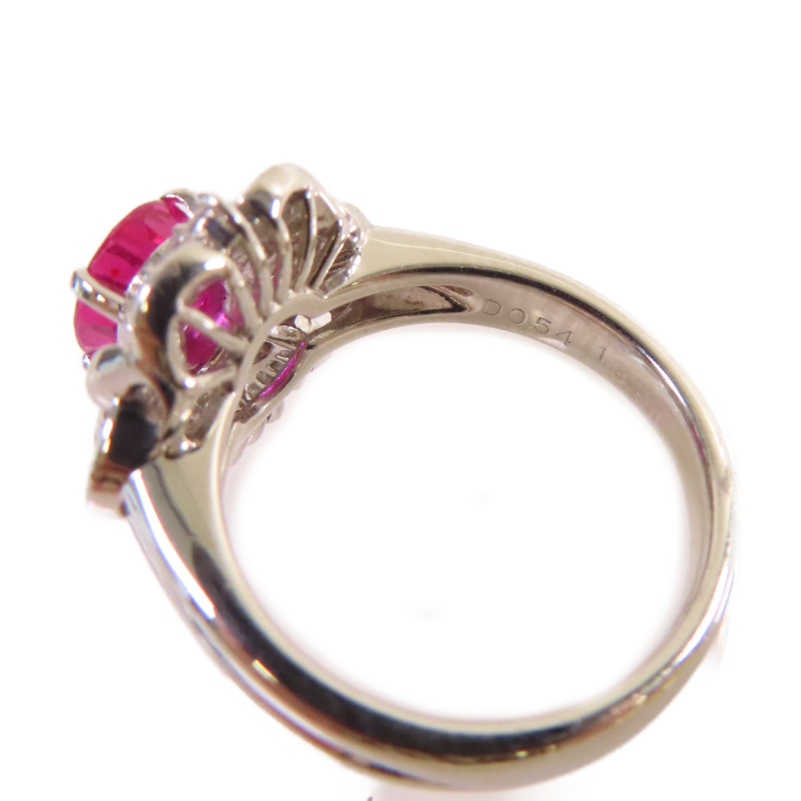 JEWELRY 【激減優惠】P900T鉑金1.39ct紅寶石/0.54ct鑽石Ruby Ring戒指US#5.75