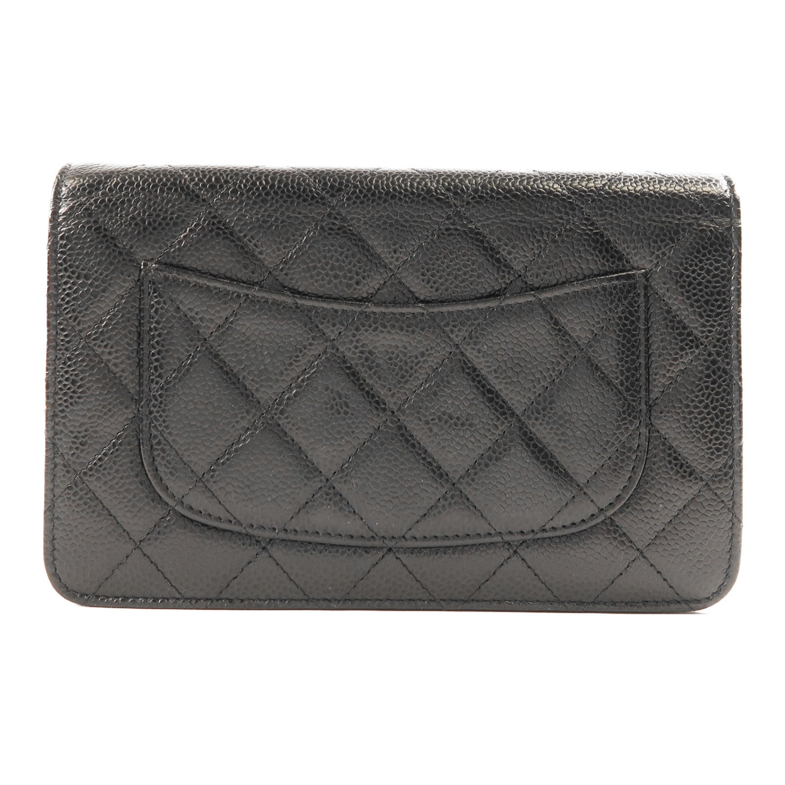 CHANEL 牛皮皮革WOC Wallet On Chain金扣鏈帶肩背袋