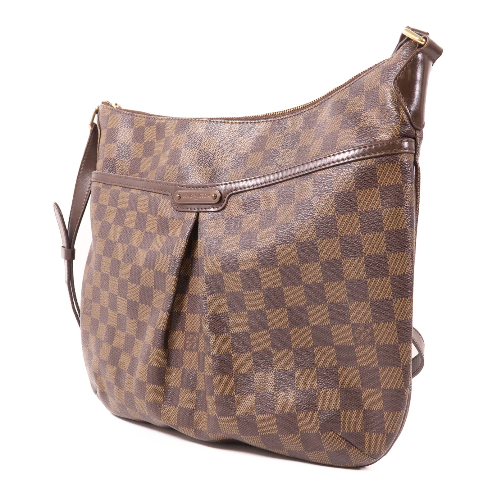 LOUIS VUITTON Damier Bloomsbury GM金扣肩背袋