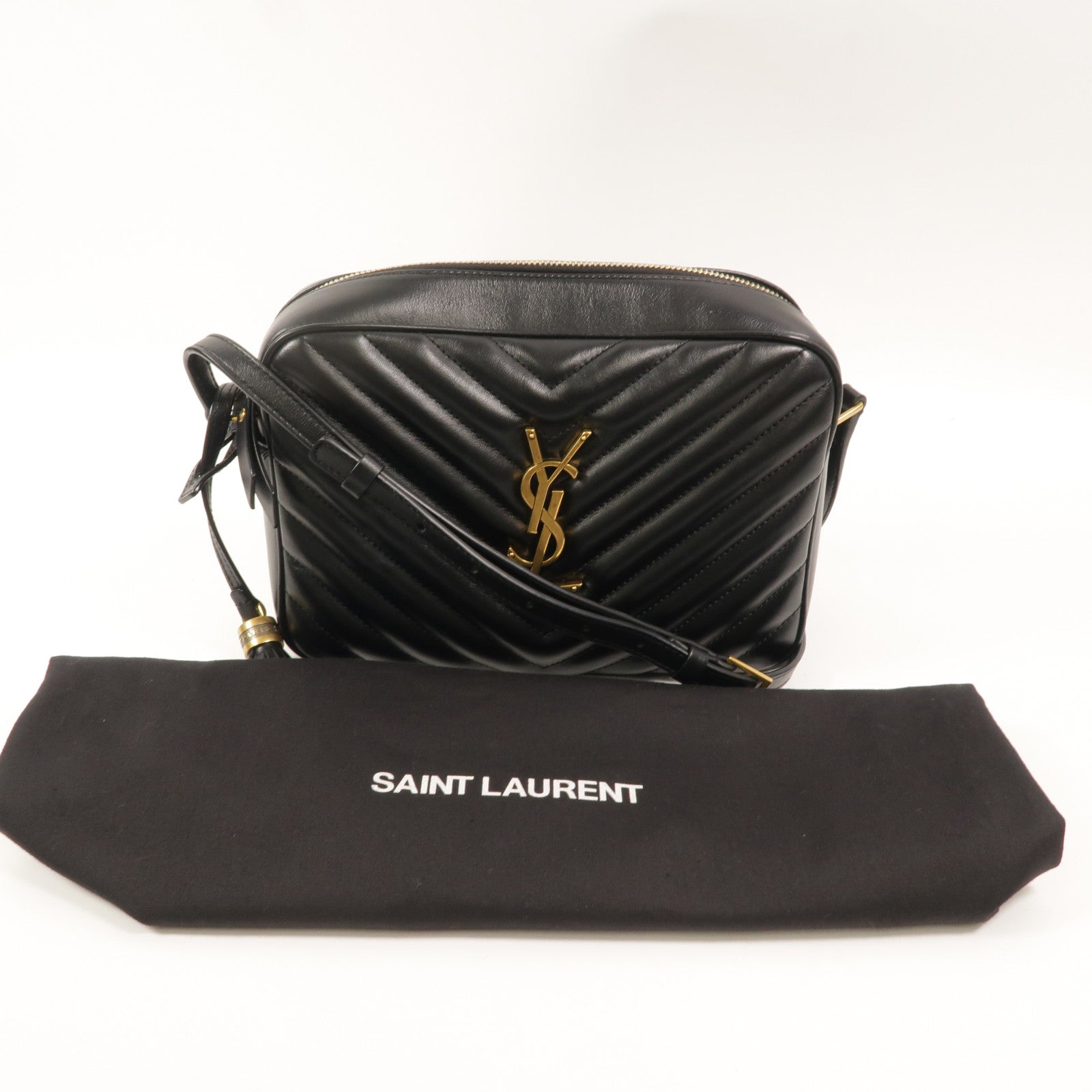 SAINT LAURENT 牛皮皮革Lou Camera Bag肩背袋
