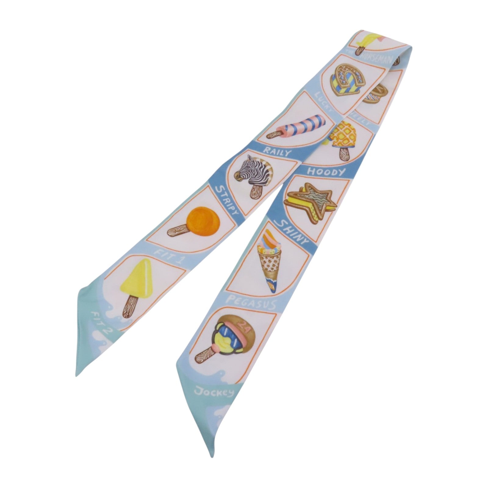 HERMES 絲質Twilly Scarf絲巾