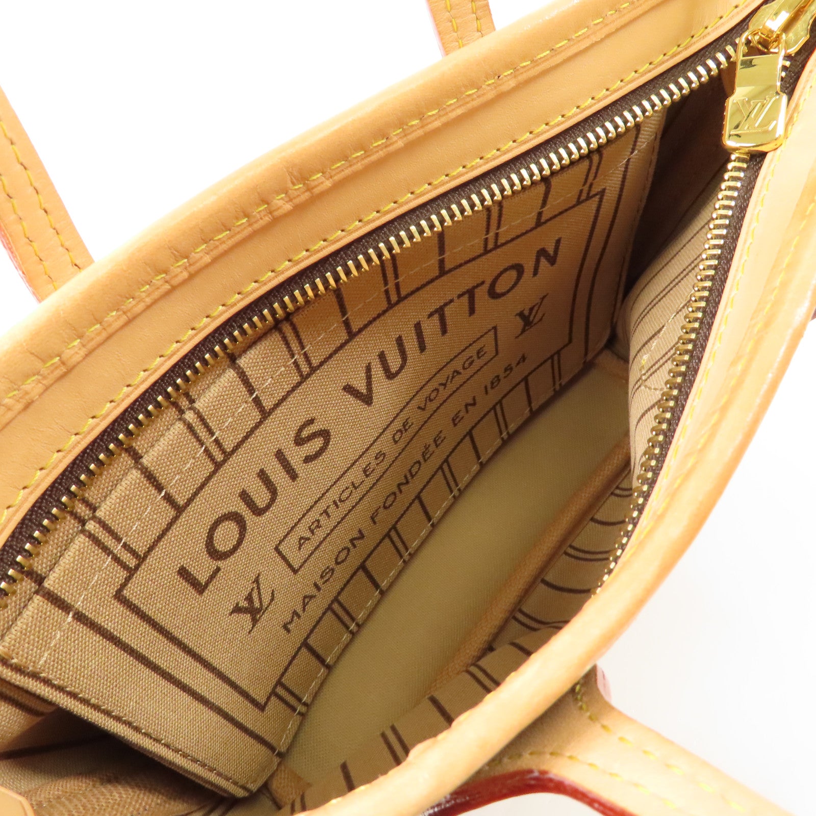 LOUIS VUITTON Monogram Neverfull BB金扣手挽肩背兩用袋