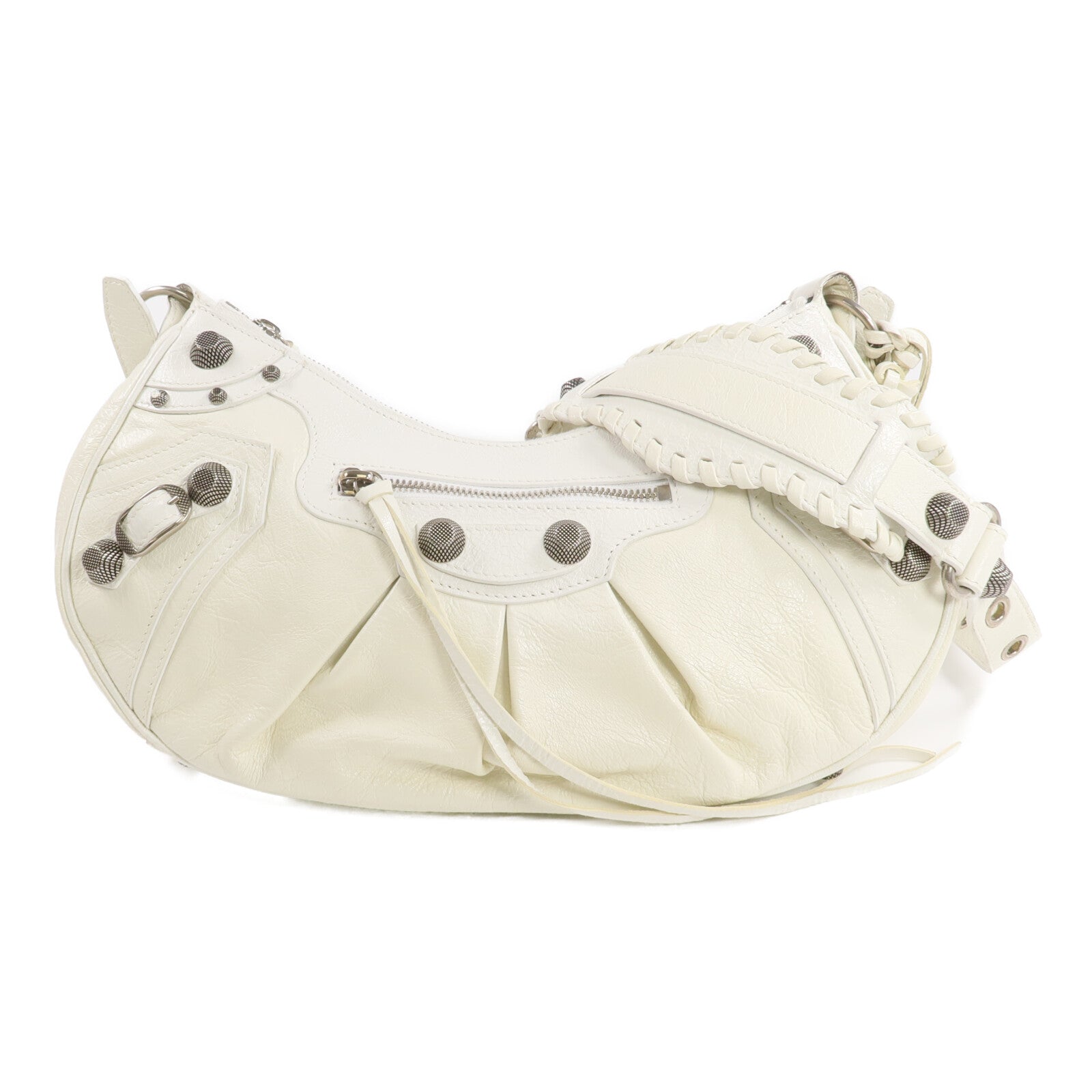 BALENCIAGA 牛皮皮革Le Cagole銀扣肩背袋