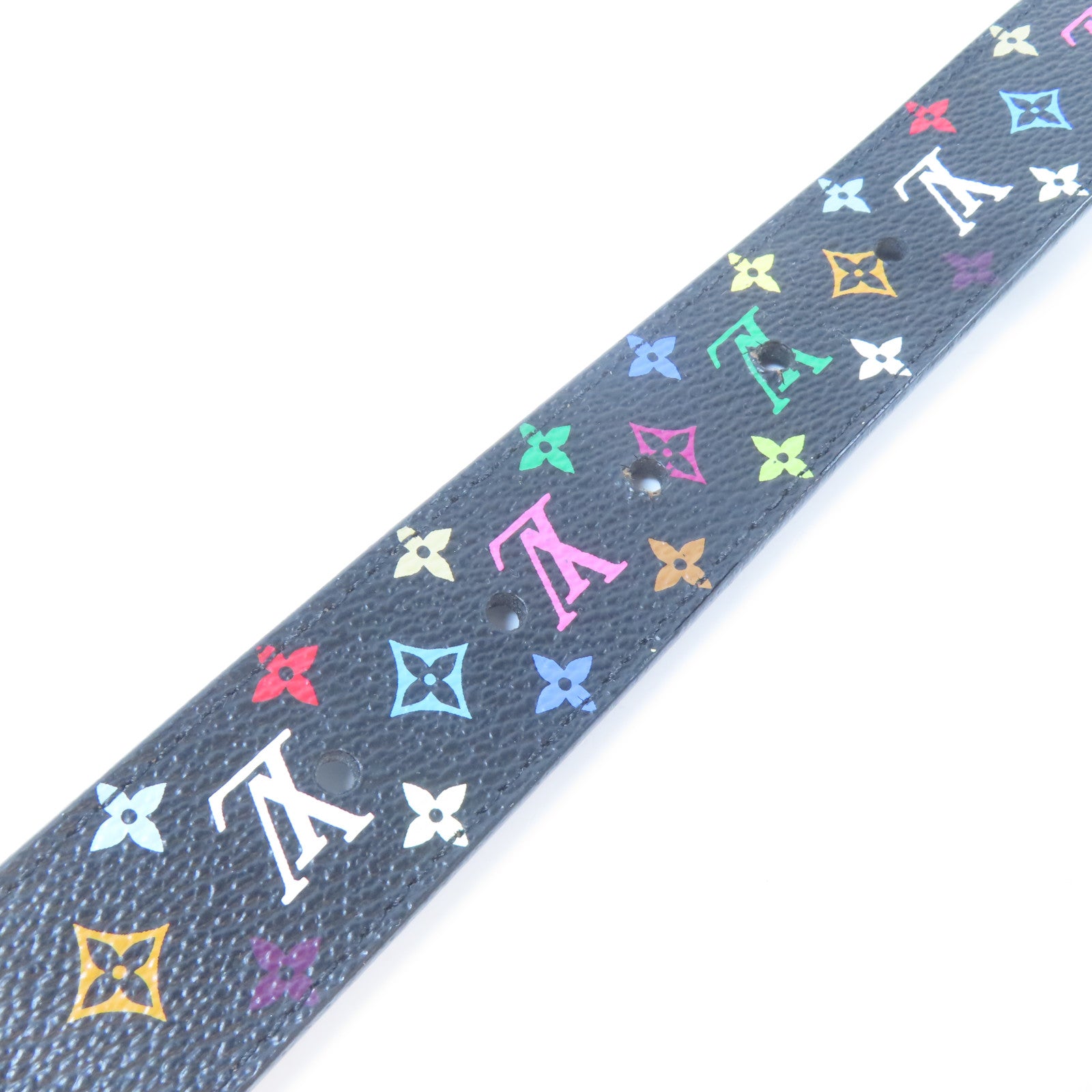 LOUIS VUITTON Monogram Ceinture Belt金扣皮帶黑色/彩色