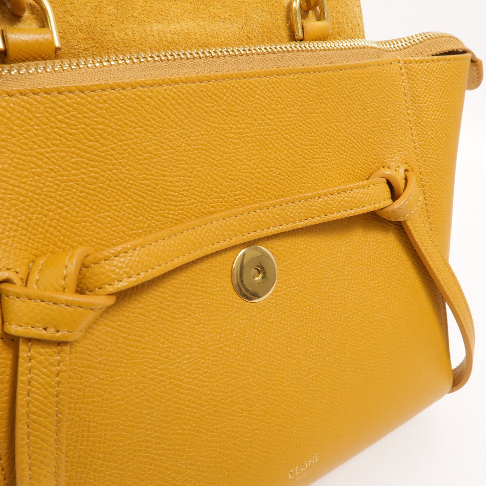 CELINE 牛皮皮革Micro Belt Bag手挽肩背兩用袋