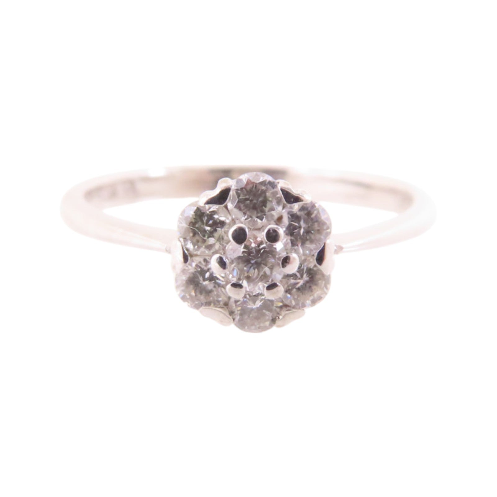 JEWELRY 【激減優惠】18K白金/鑽石Diamond Ring戒指US#5.25