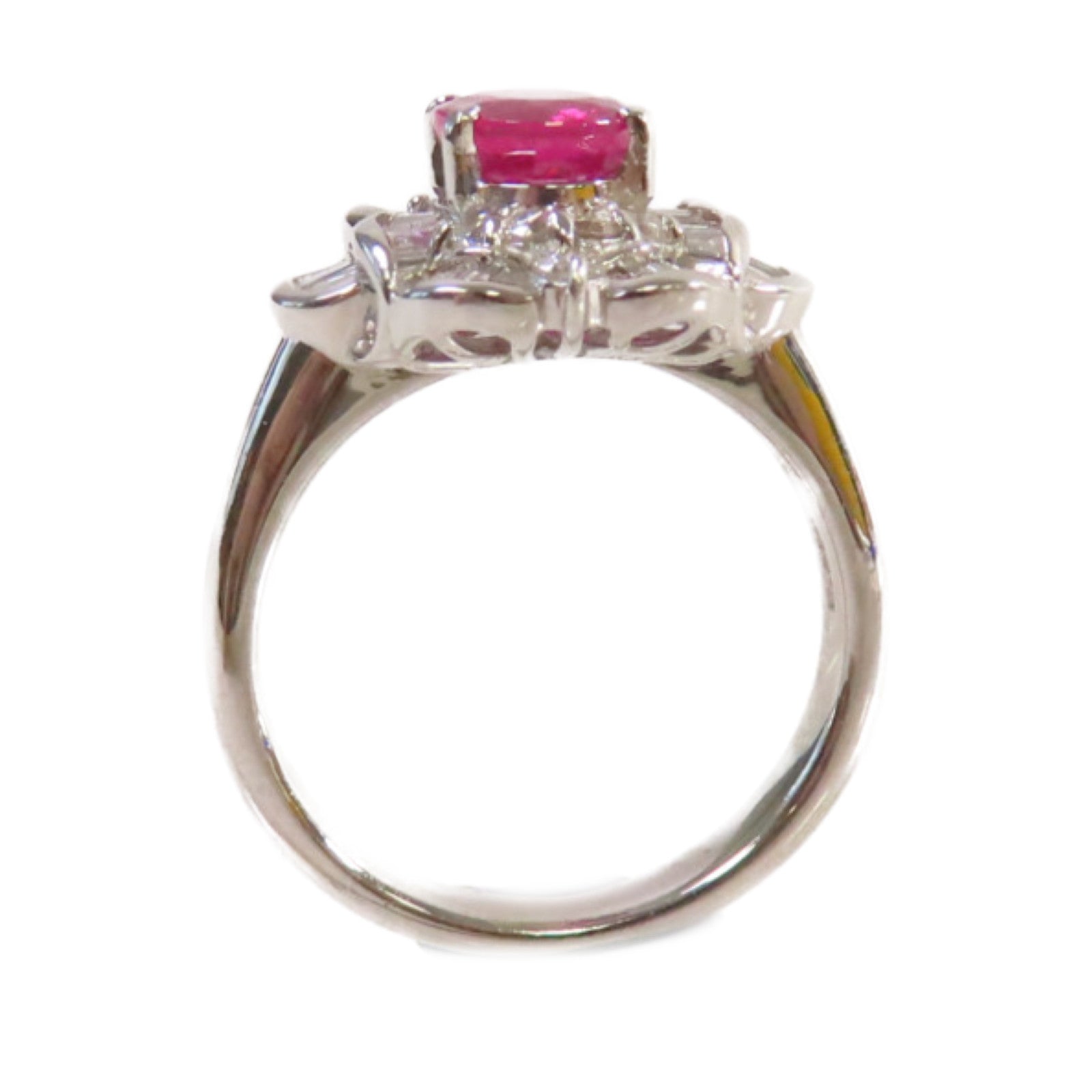 JEWELRY 【激減優惠】P900T鉑金1.39ct紅寶石/0.54ct鑽石Ruby Ring戒指US#5.75