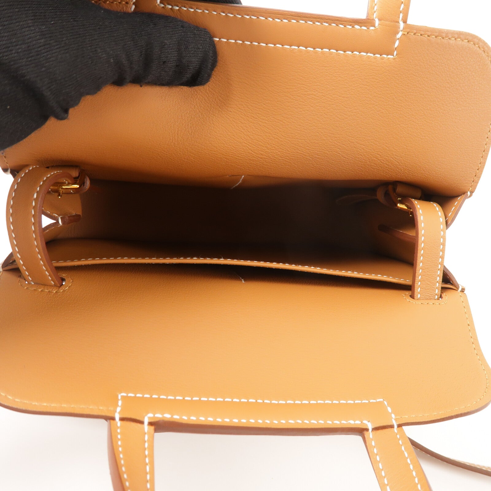 HERMES Swift皮革Mini Halzan手挽肩背兩用袋