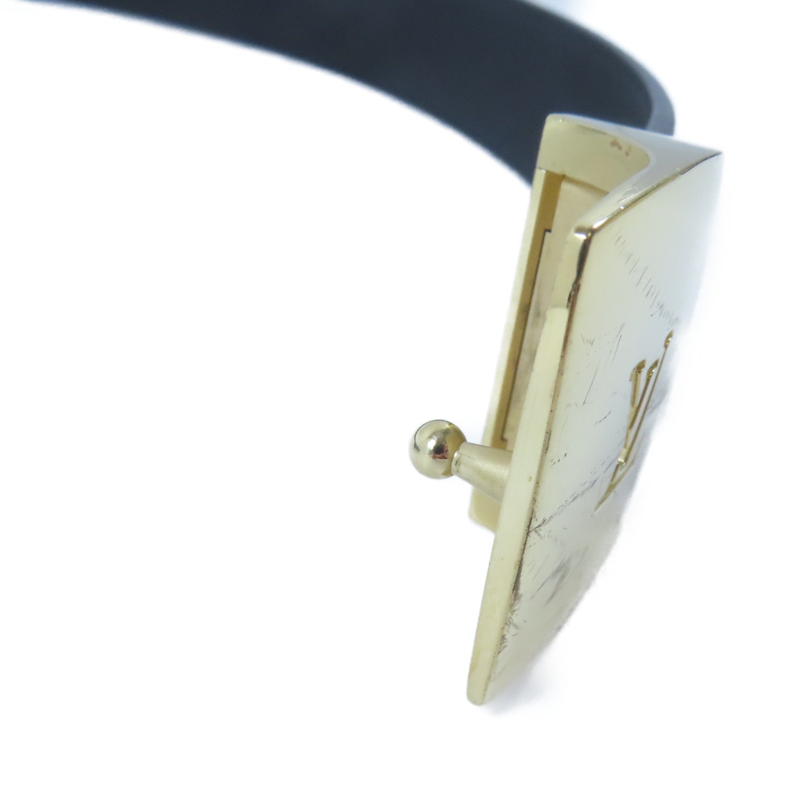 LOUIS VUITTON Monogram Ceinture Belt金扣皮帶黑色/彩色