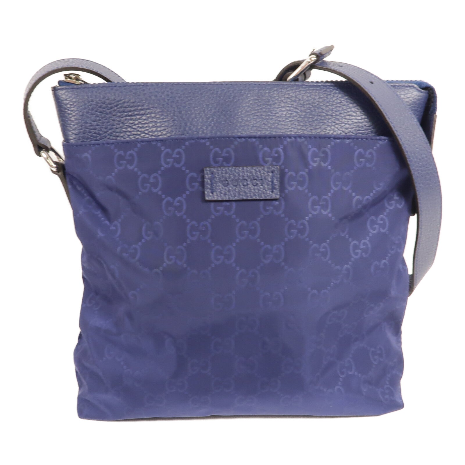 GUCCI 尼龍GG Nylon Flat Messenger Bag肩背袋