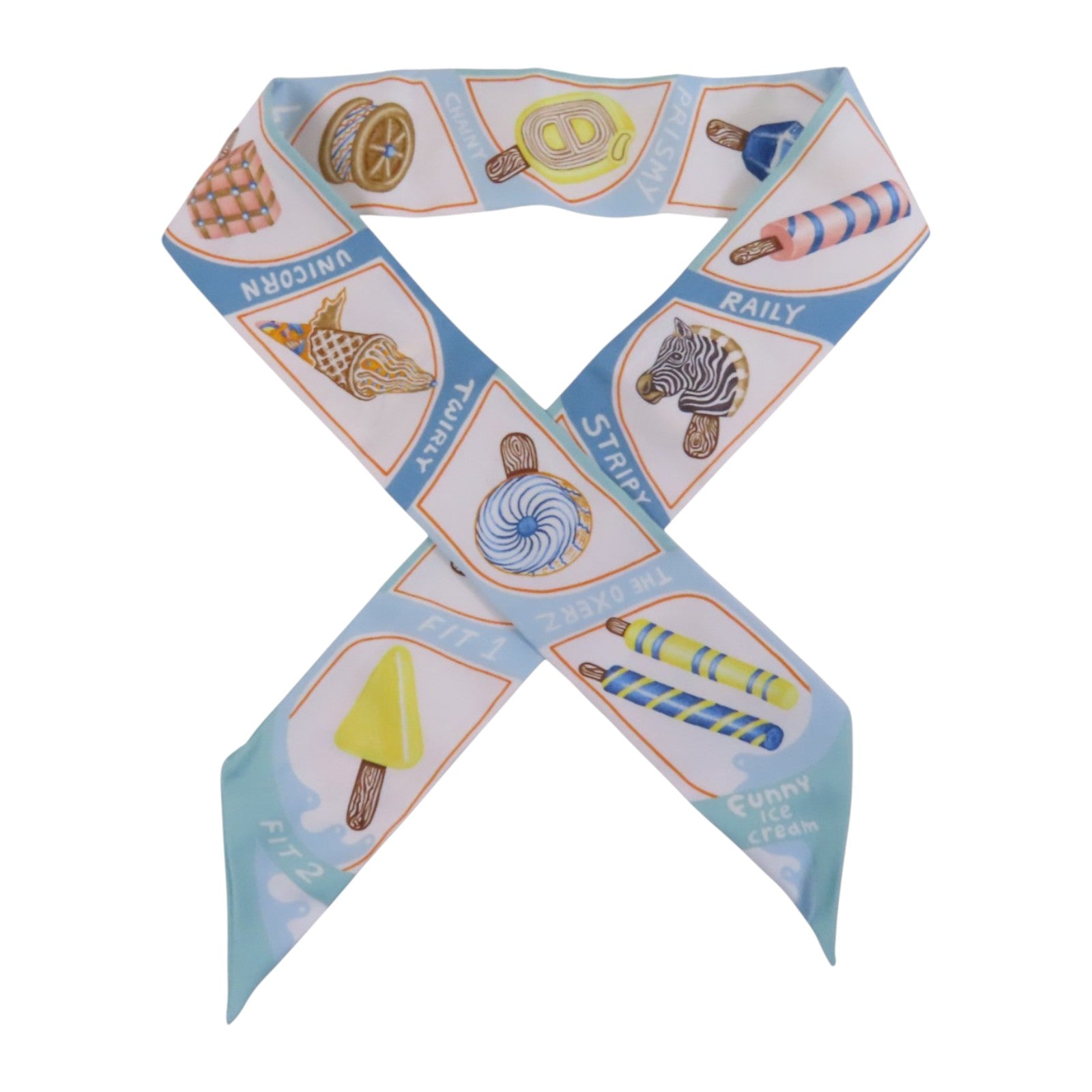 HERMES 絲質Twilly Scarf絲巾