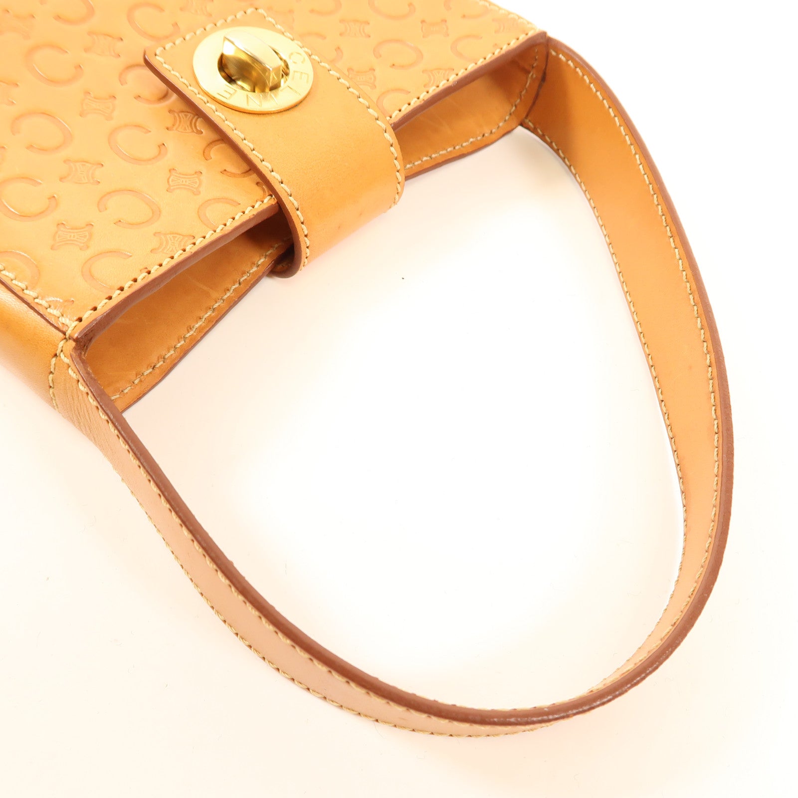 CELINE 牛皮皮革Hand Bag金扣手挽袋