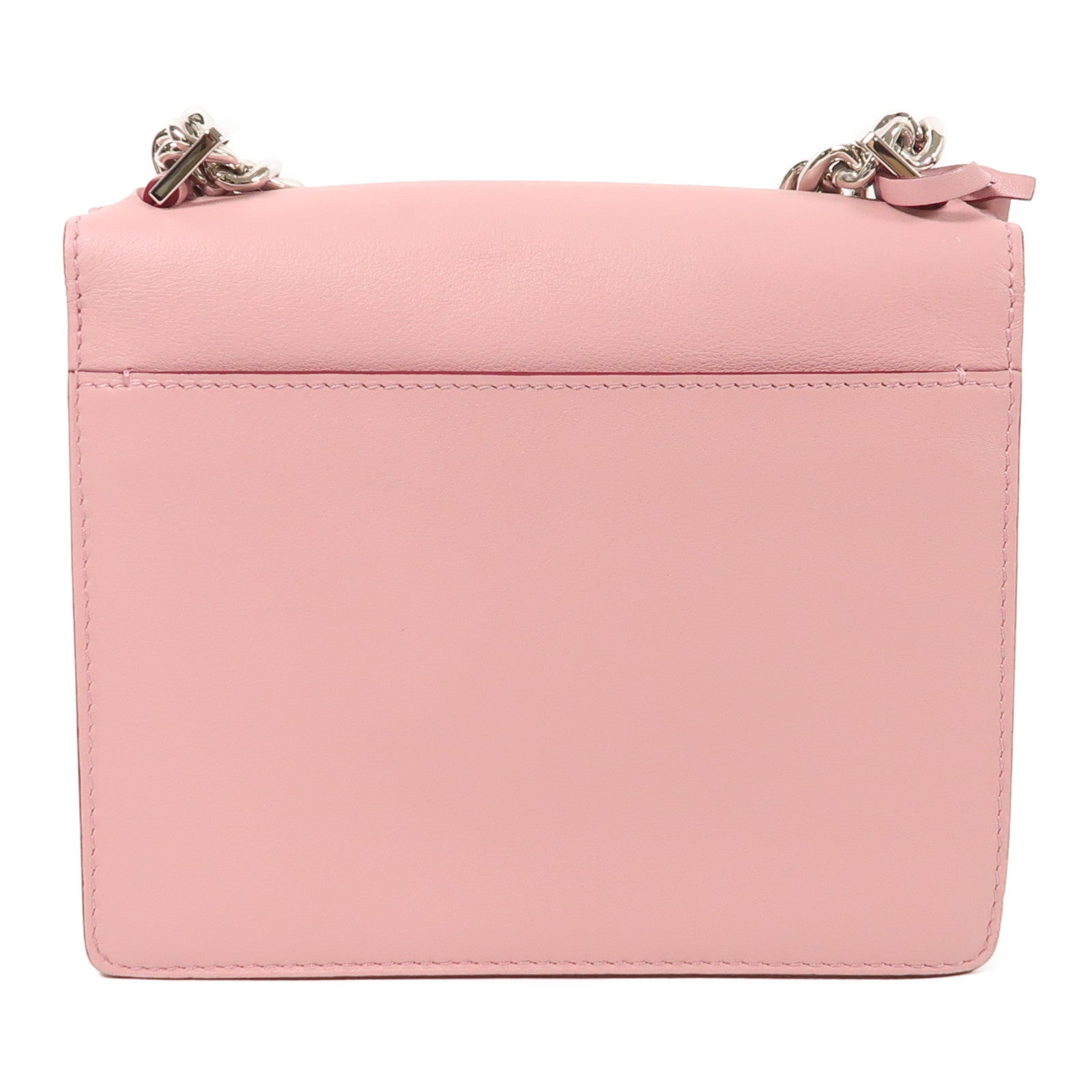 Delvaux SHW Madame Mini Chain Shoulder Bag Calfskin Leather Pink