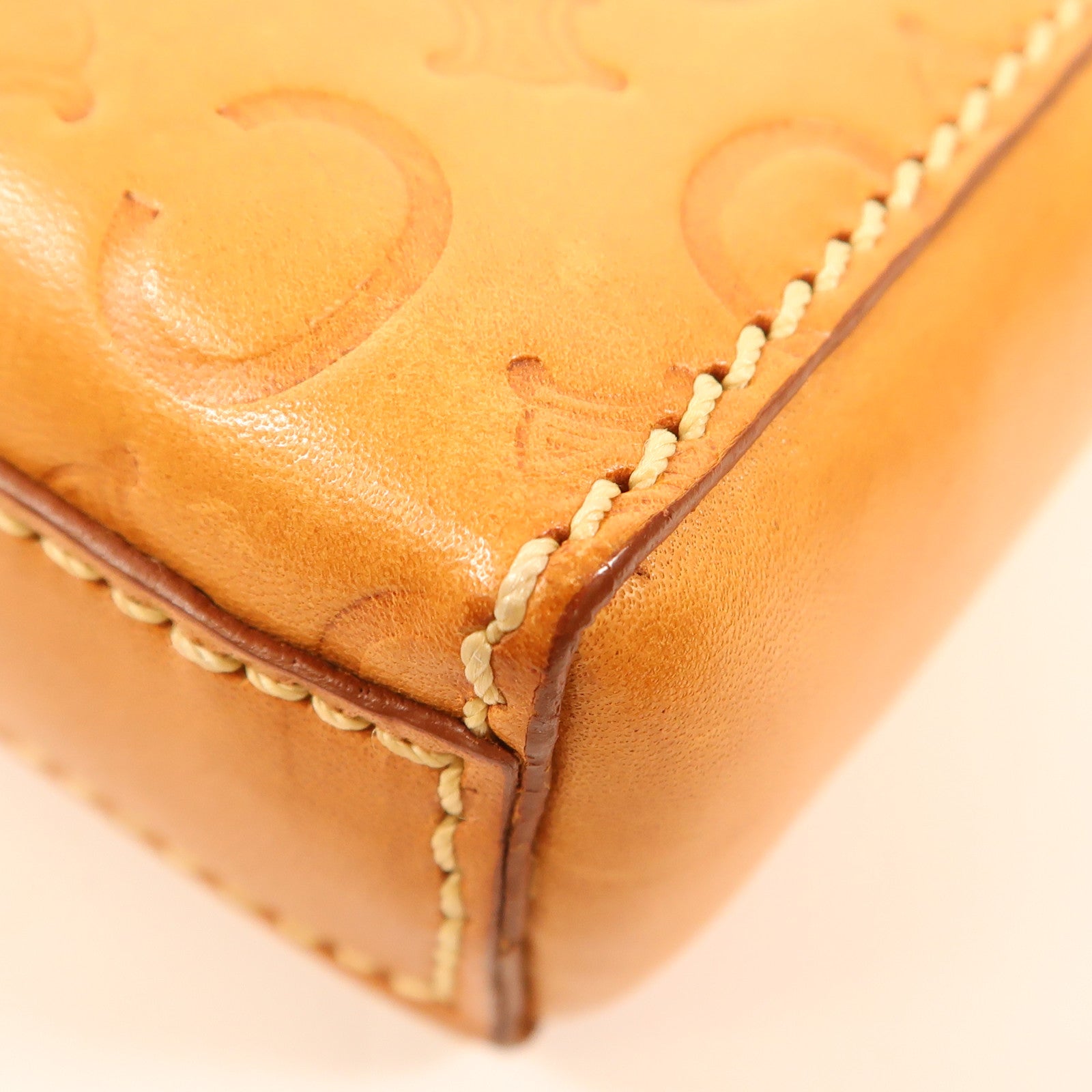 CELINE 牛皮皮革Hand Bag金扣手挽袋