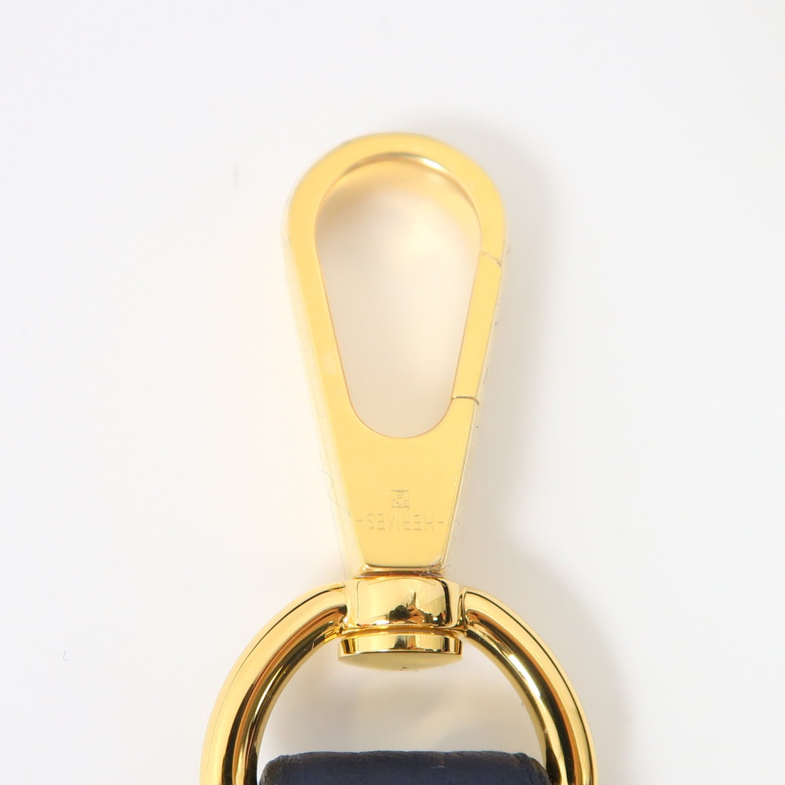 HERMES Clemence皮革Evelyne TPM金扣肩背袋Bleu Indigo深藍色