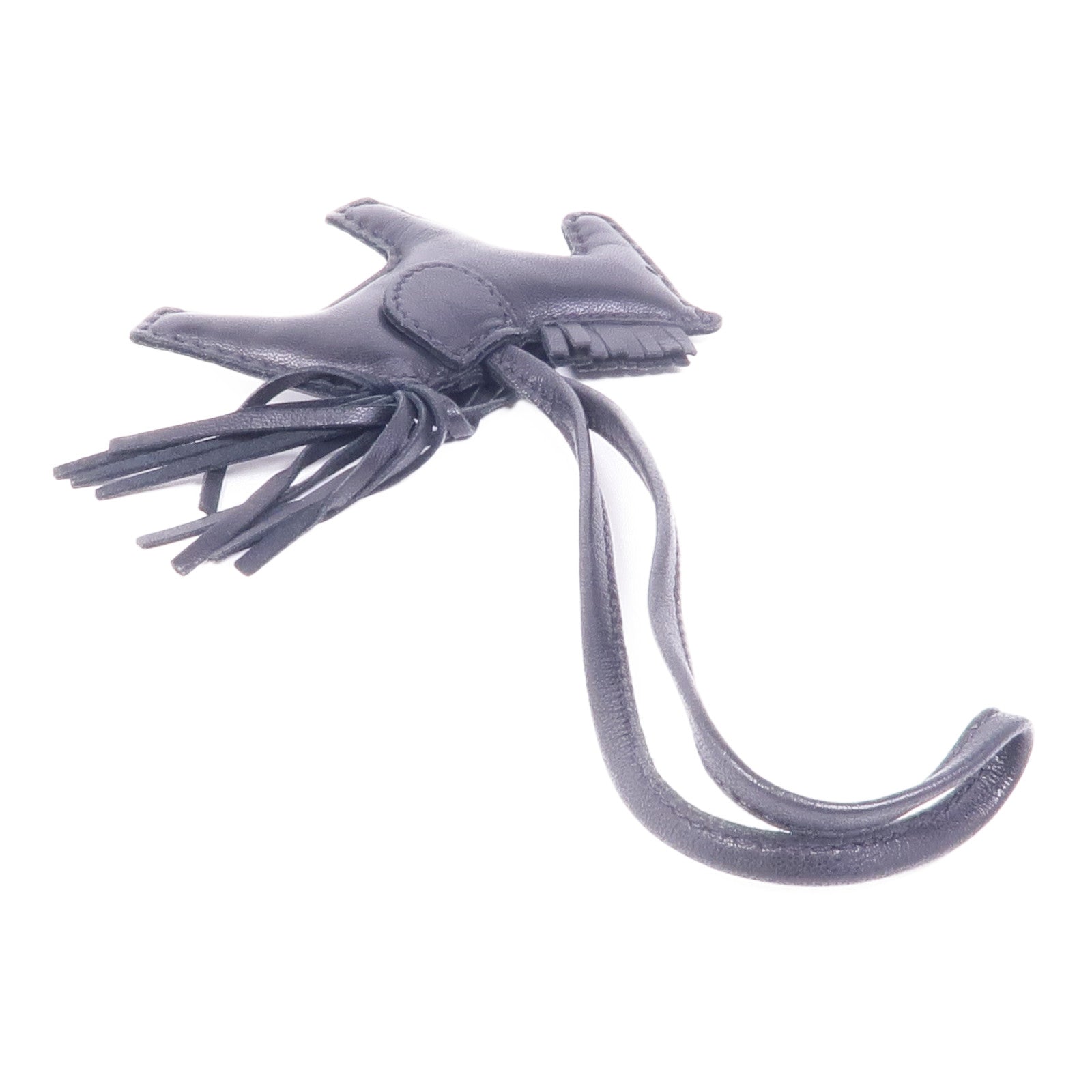 HERMES Milo皮革Rodeo PM掛飾Noir