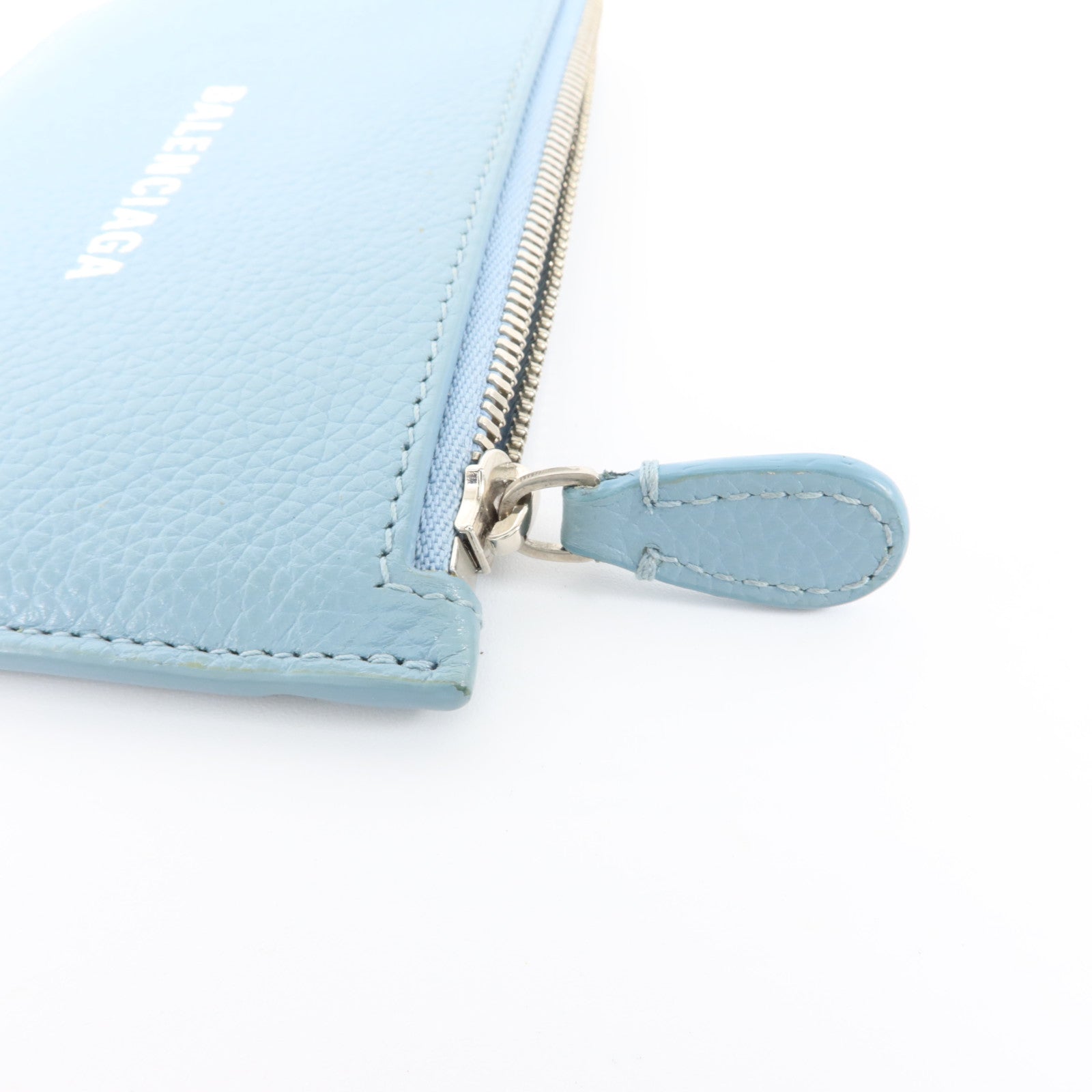 BALENCIAGA 牛皮皮革Coin and Card Holder銀扣零錢包/卡片套