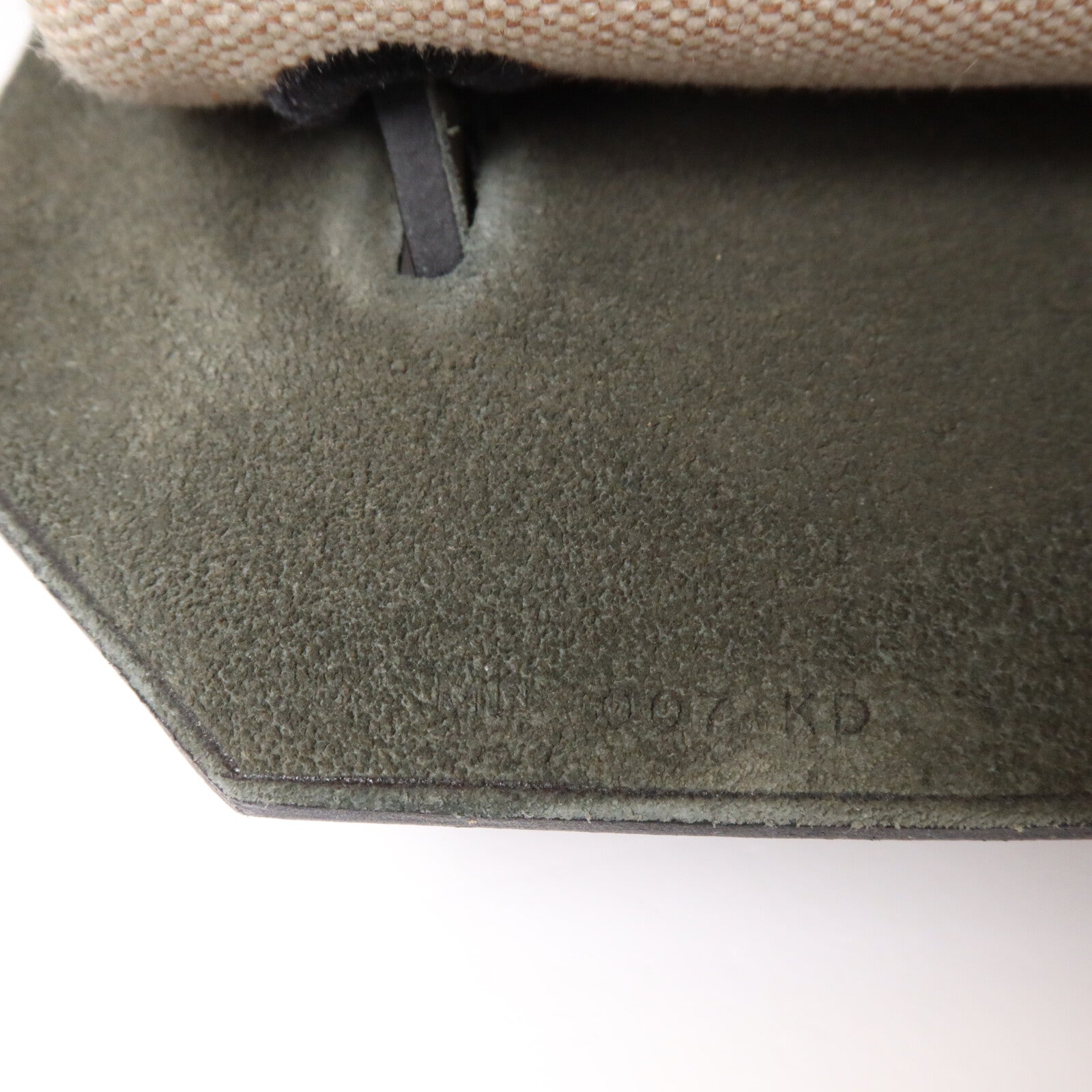 HERMES 帆布/Hunter皮革Herbag Cabine Bag手挽肩背兩用袋Ecru/Noir