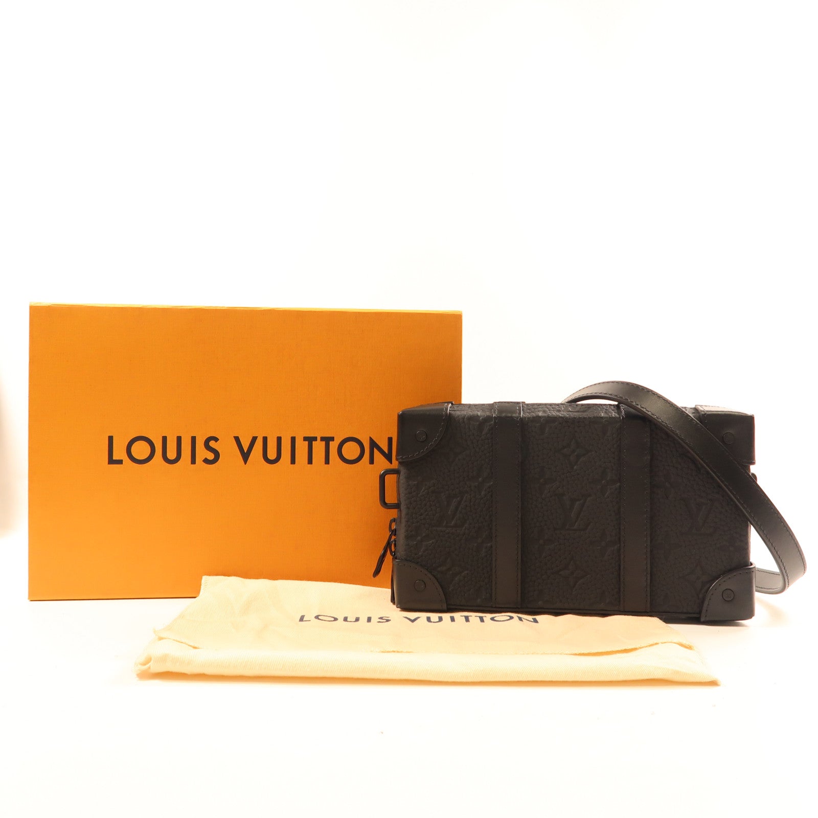 LOUIS VUITTON LV Soft Trunk Shoulder Bag M80224 Monogram Taurillon