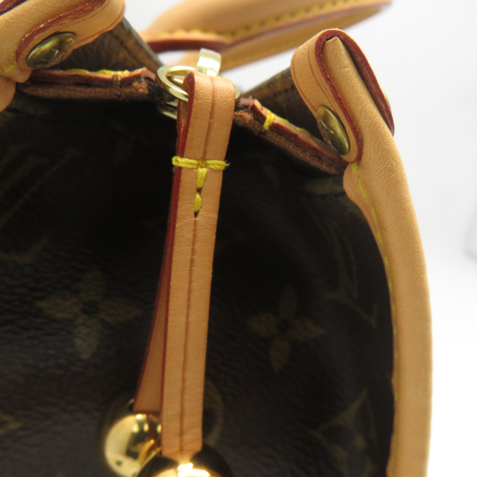 LOUIS VUITTON Monogram Popincourt金扣手挽袋啡色