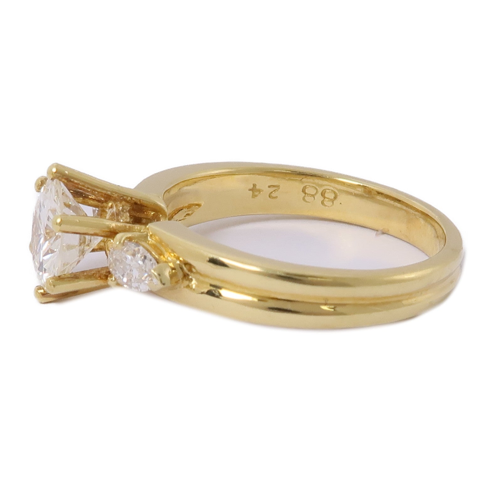 JEWELRY 【激減優惠】18K黃金Diamond Ring鑽石戒指US#5