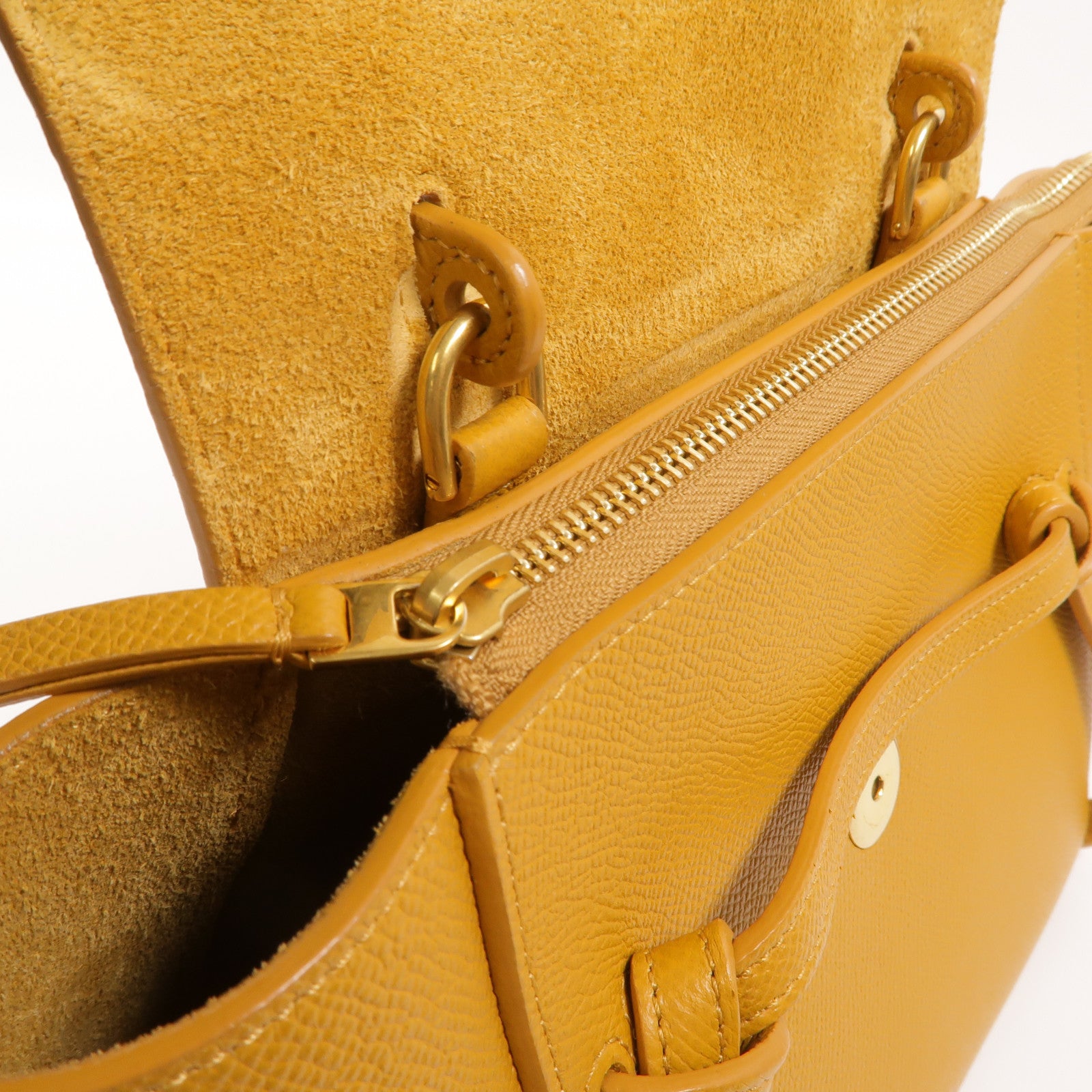 CELINE 牛皮皮革Micro Belt Bag手挽肩背兩用袋