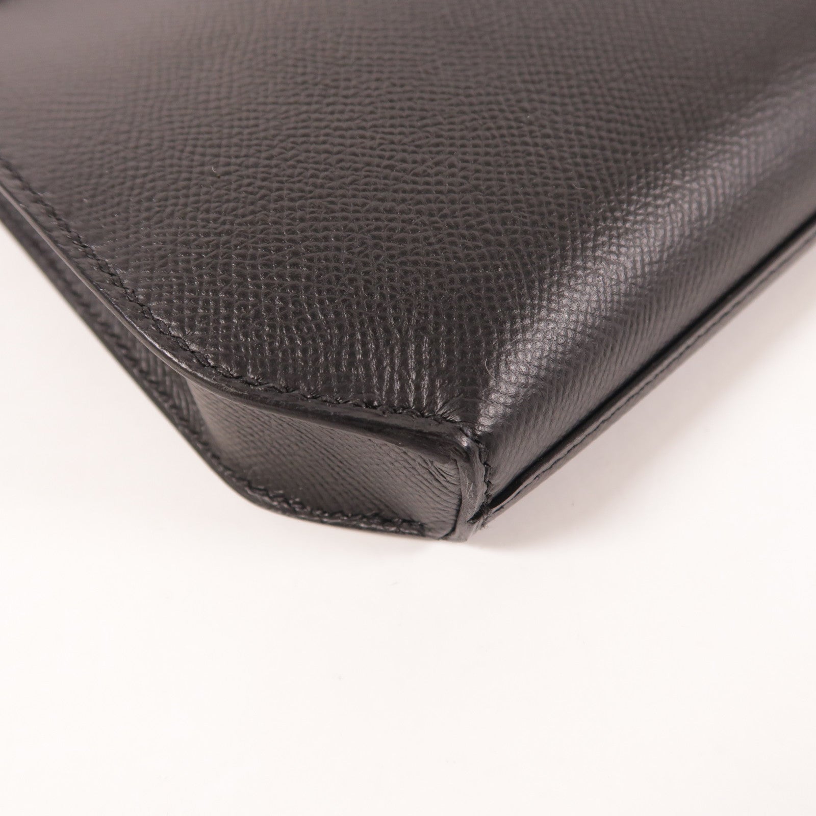 HERMES Epsom皮革Kelly Depeches 25金扣手拿包