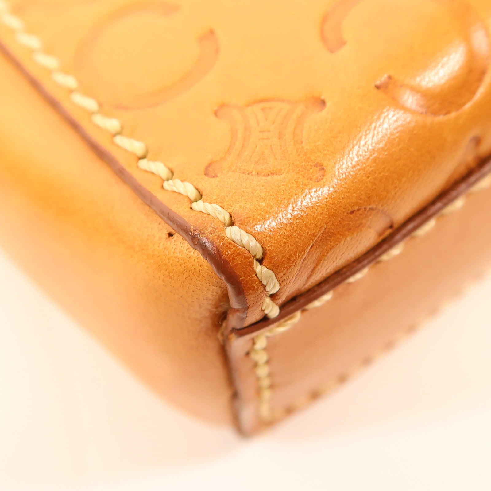 CELINE 牛皮皮革Hand Bag金扣手挽袋