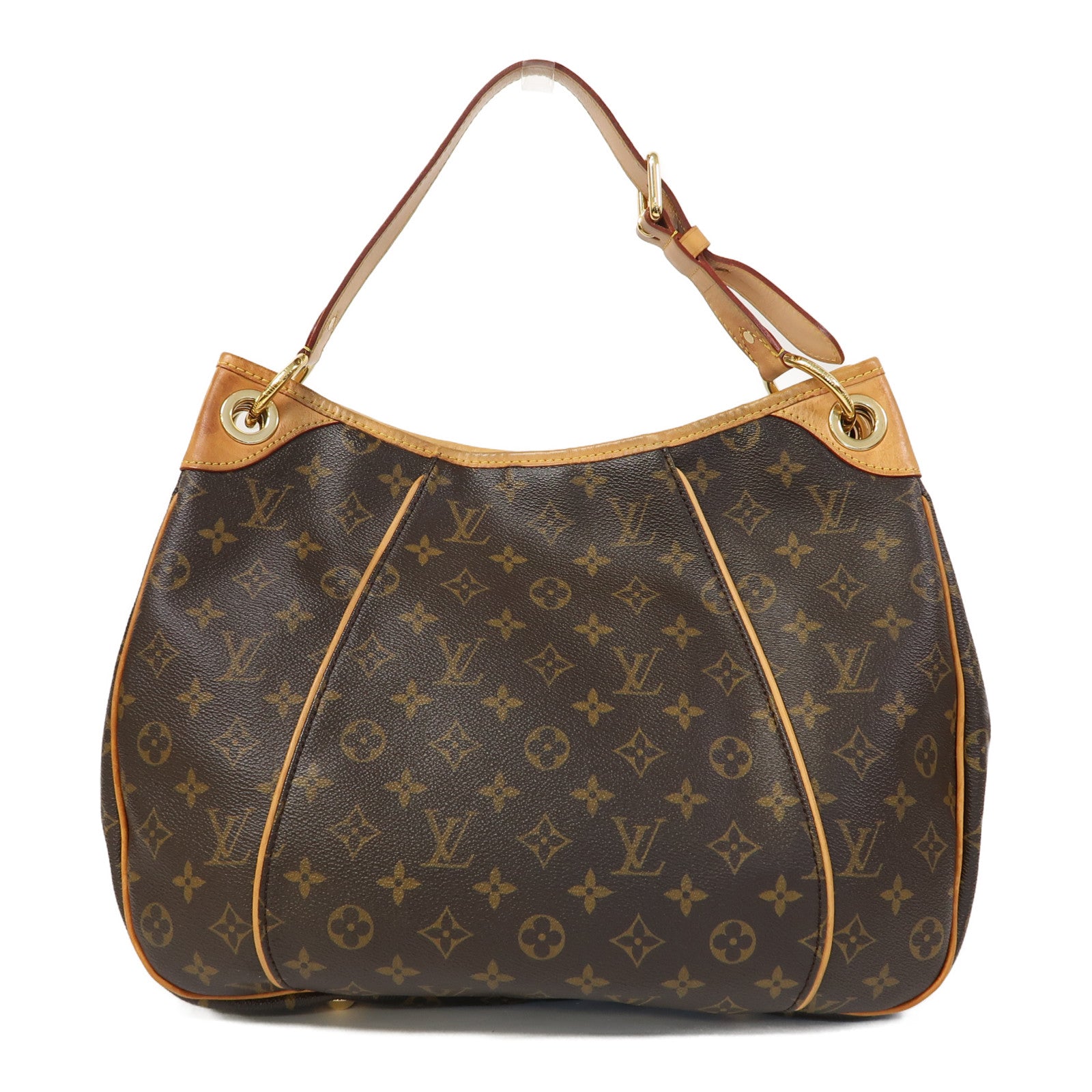 LOUIS VUITTON Monogram Galliera PM金扣肩背袋啡色